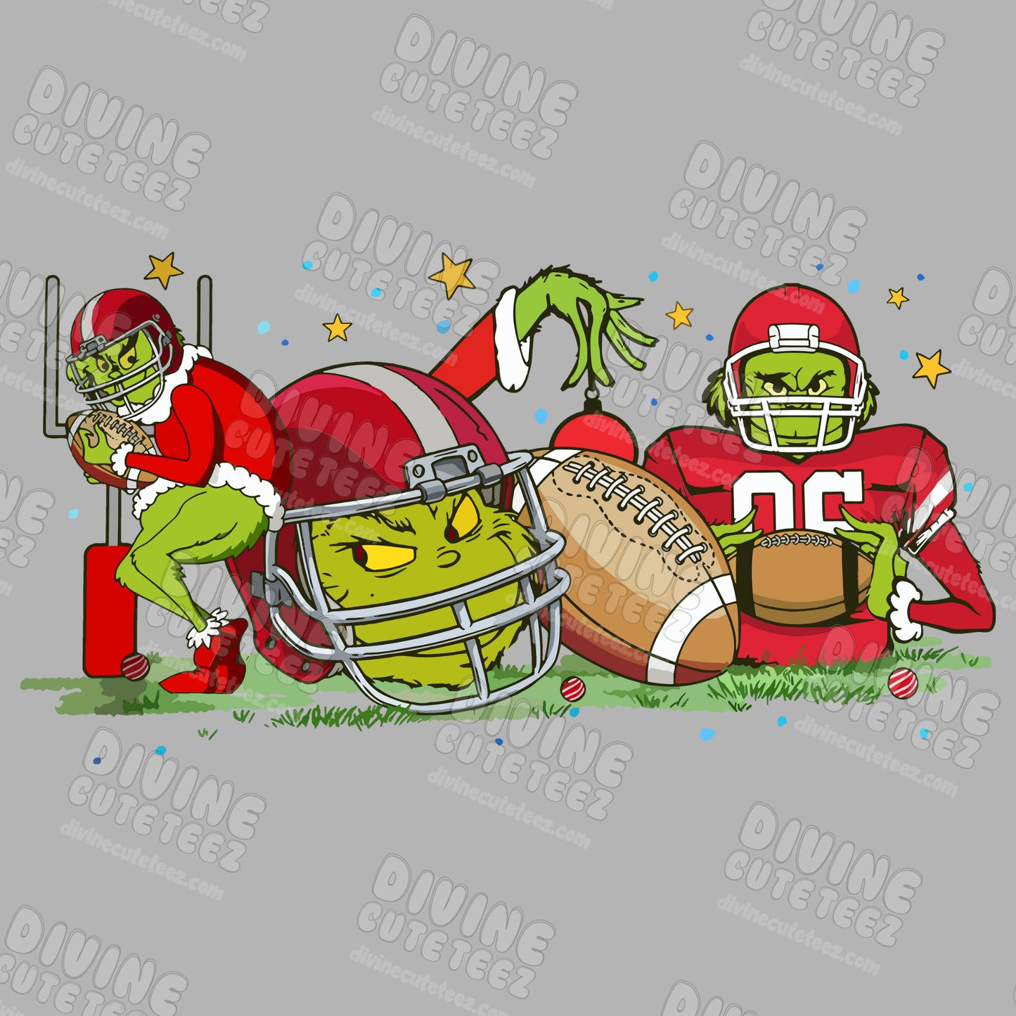 Grinch Football DTF Transfer