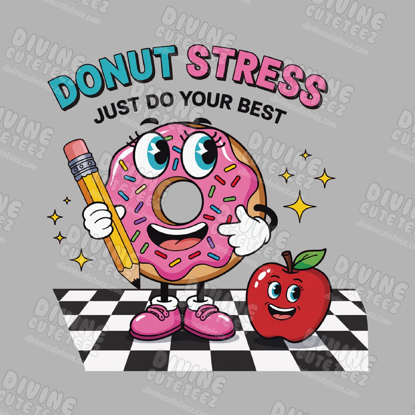 Donut Stress DTF Transfer