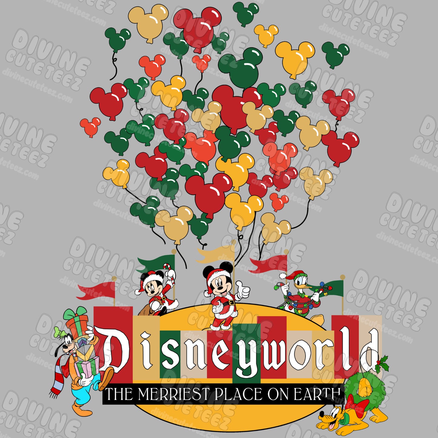 Disneyworld Merriest Place On Earth DTF Transfer