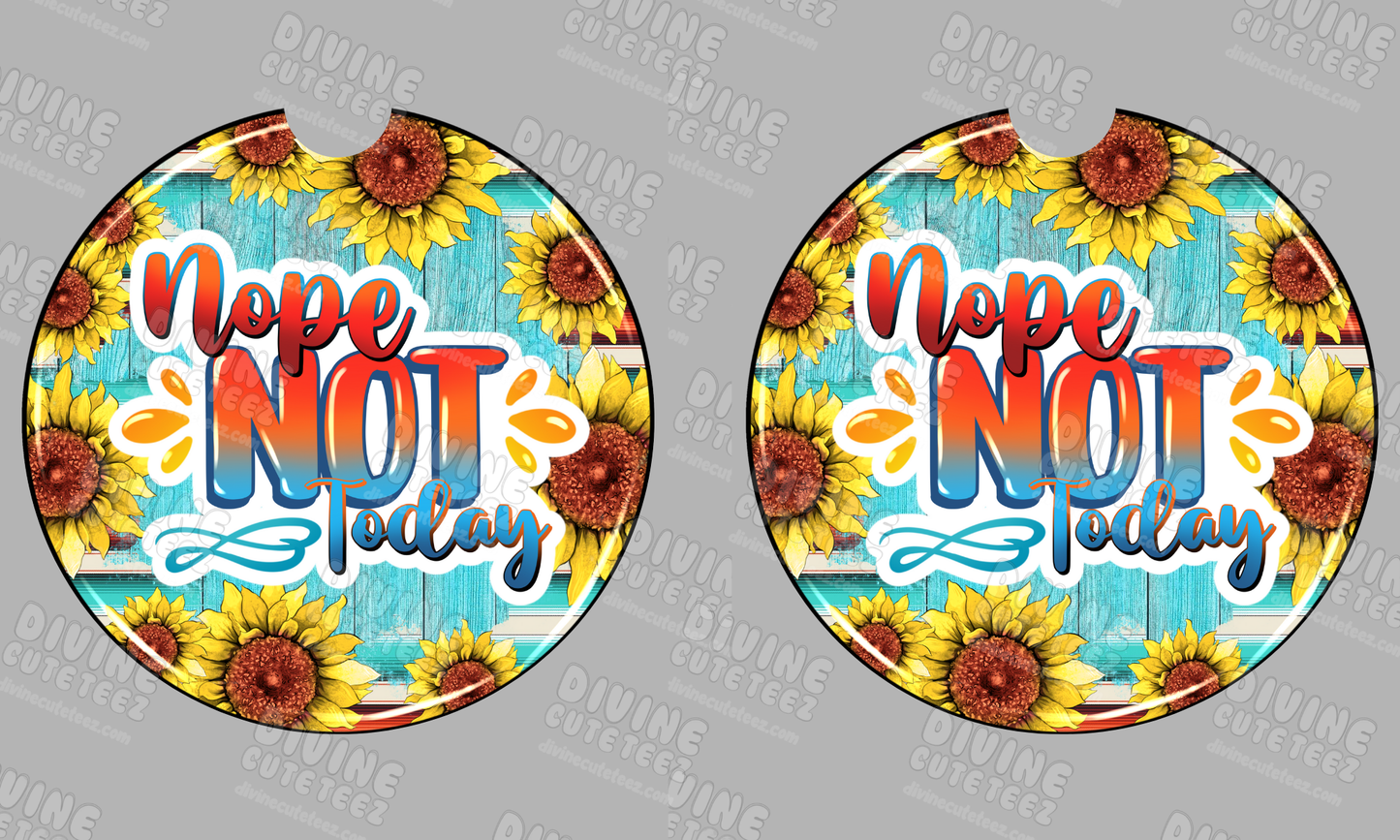 Nope Not Today Sublimation Coaster Set