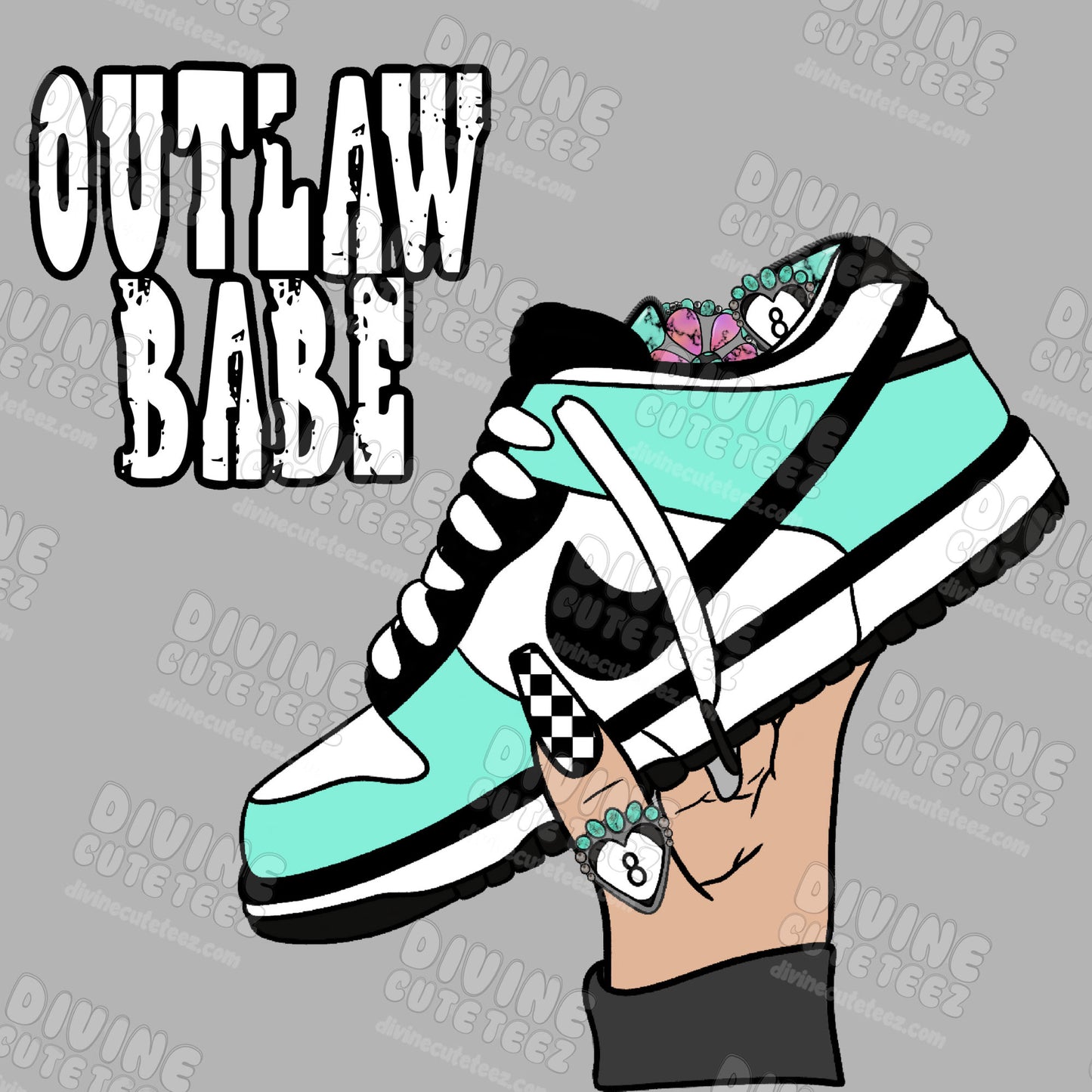 Outlaw Babe DTF Transfer