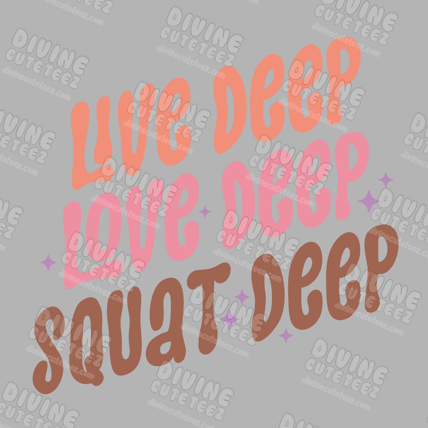 Live Love Squat DTF Transfer