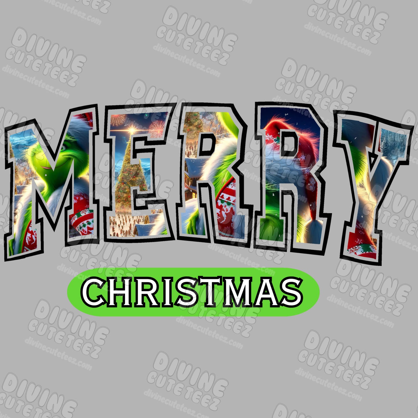 Merry Christmas DTF Transfer
