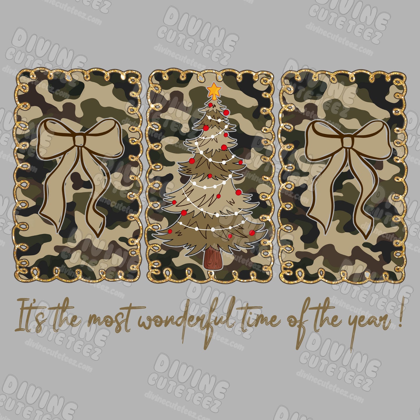 Camo Most Wonderful DTF Transfer