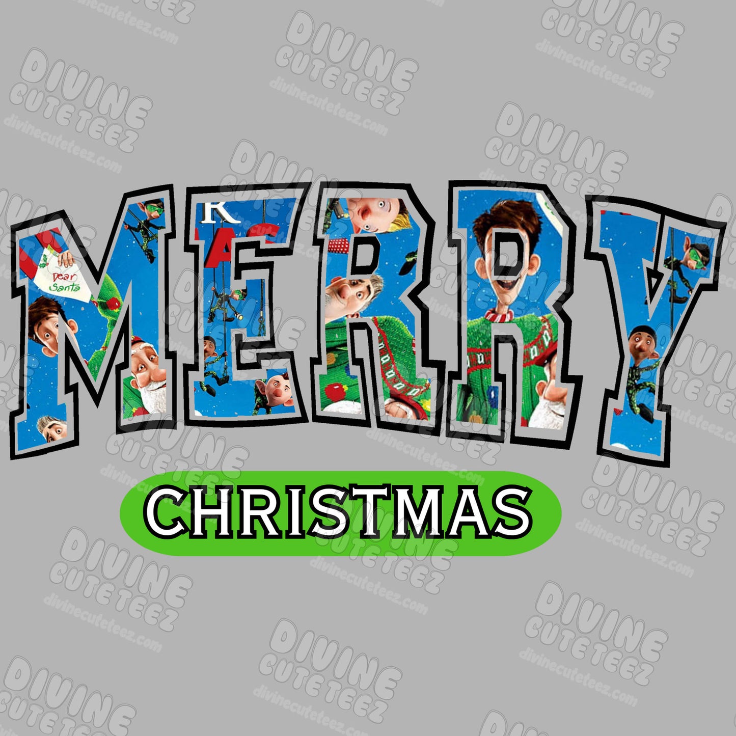 Merry Christmas DTF Transfer