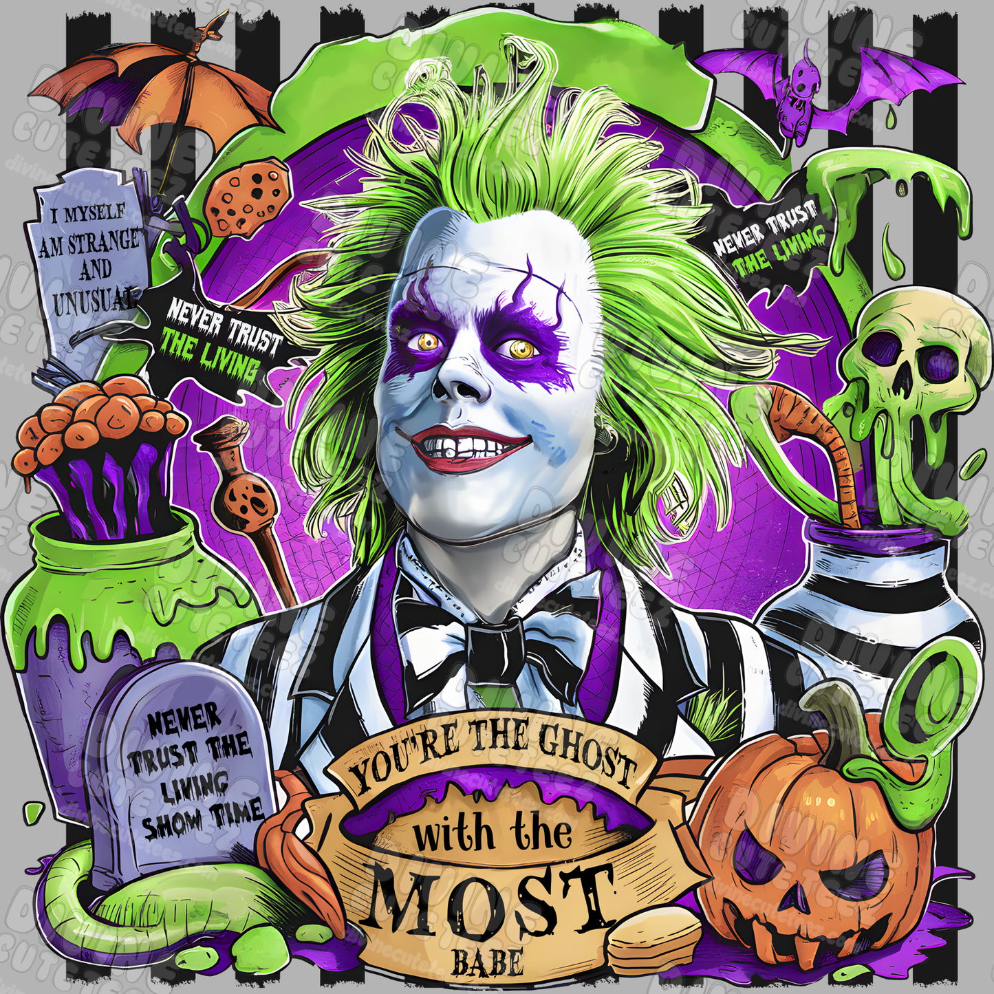 Beetle Juice DTF Transfer