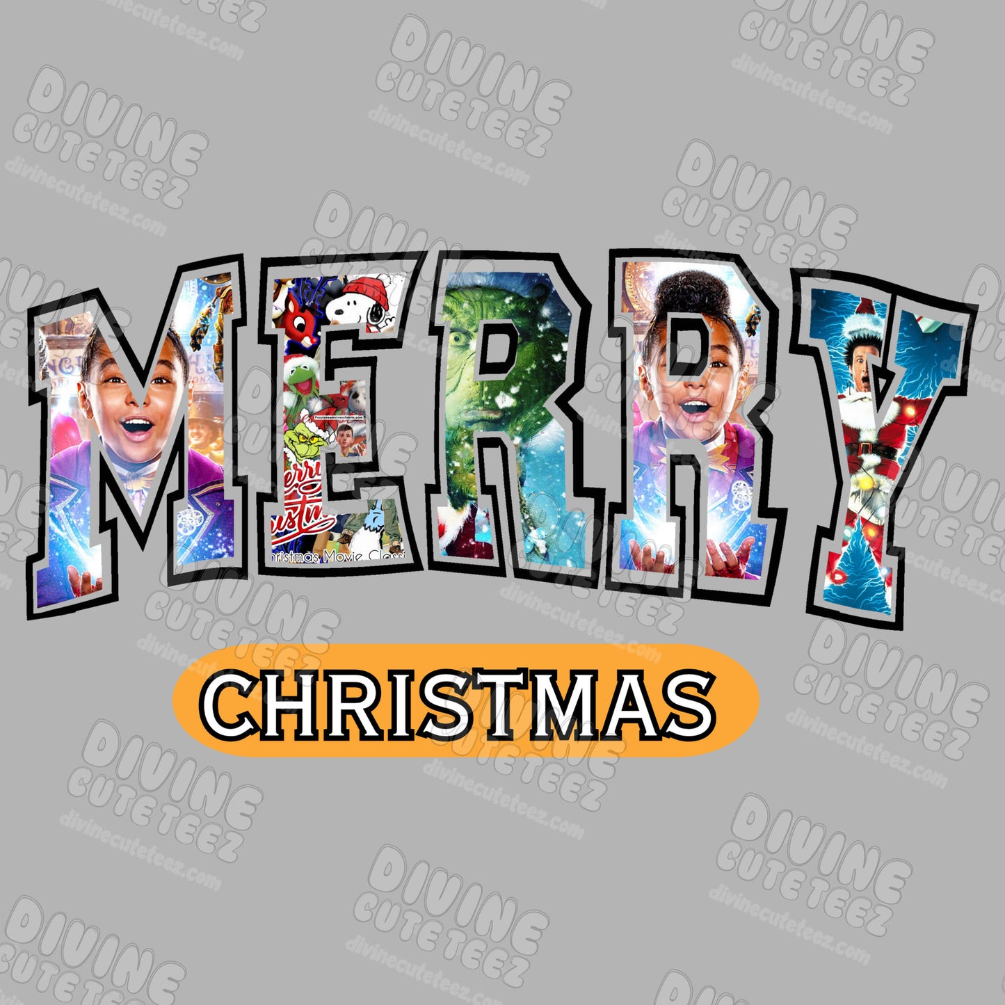 Merry Christmas DTF Transfer