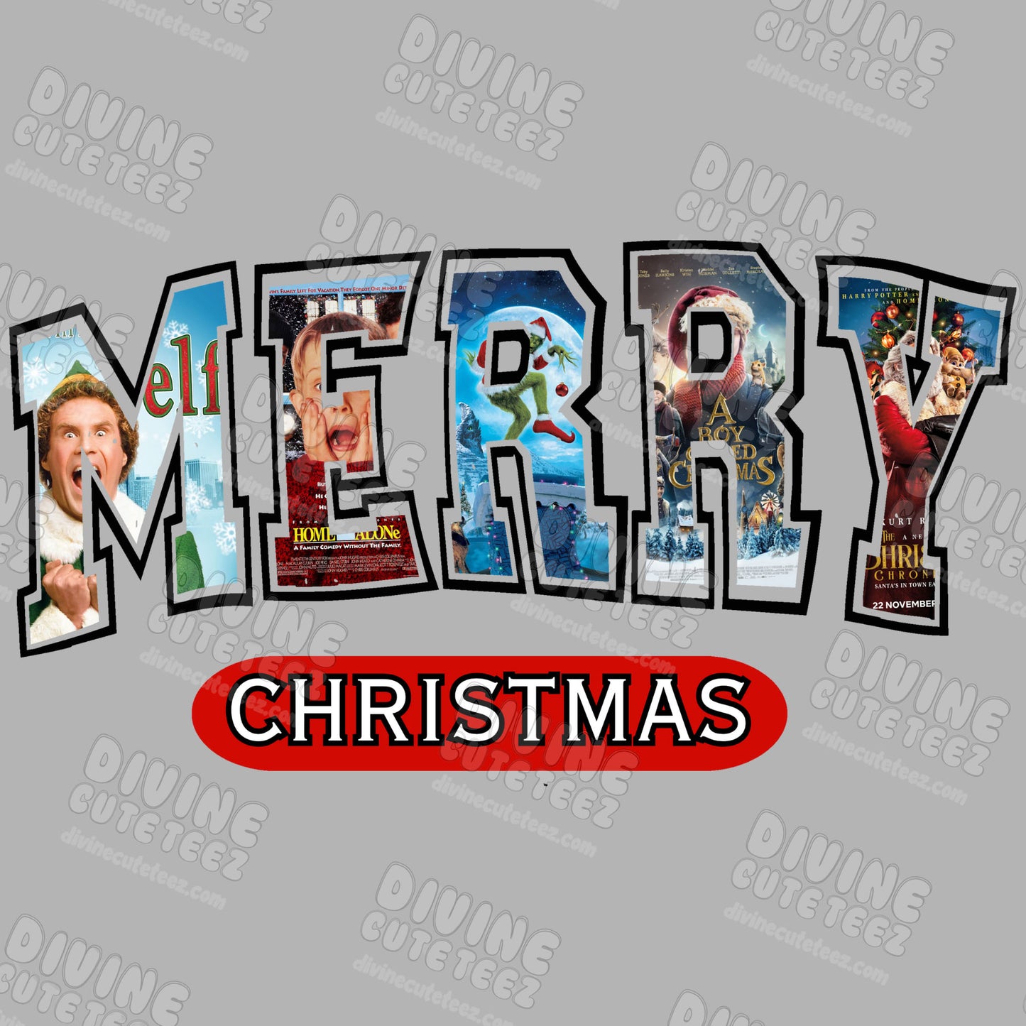Merry Christmas DTF Transfer