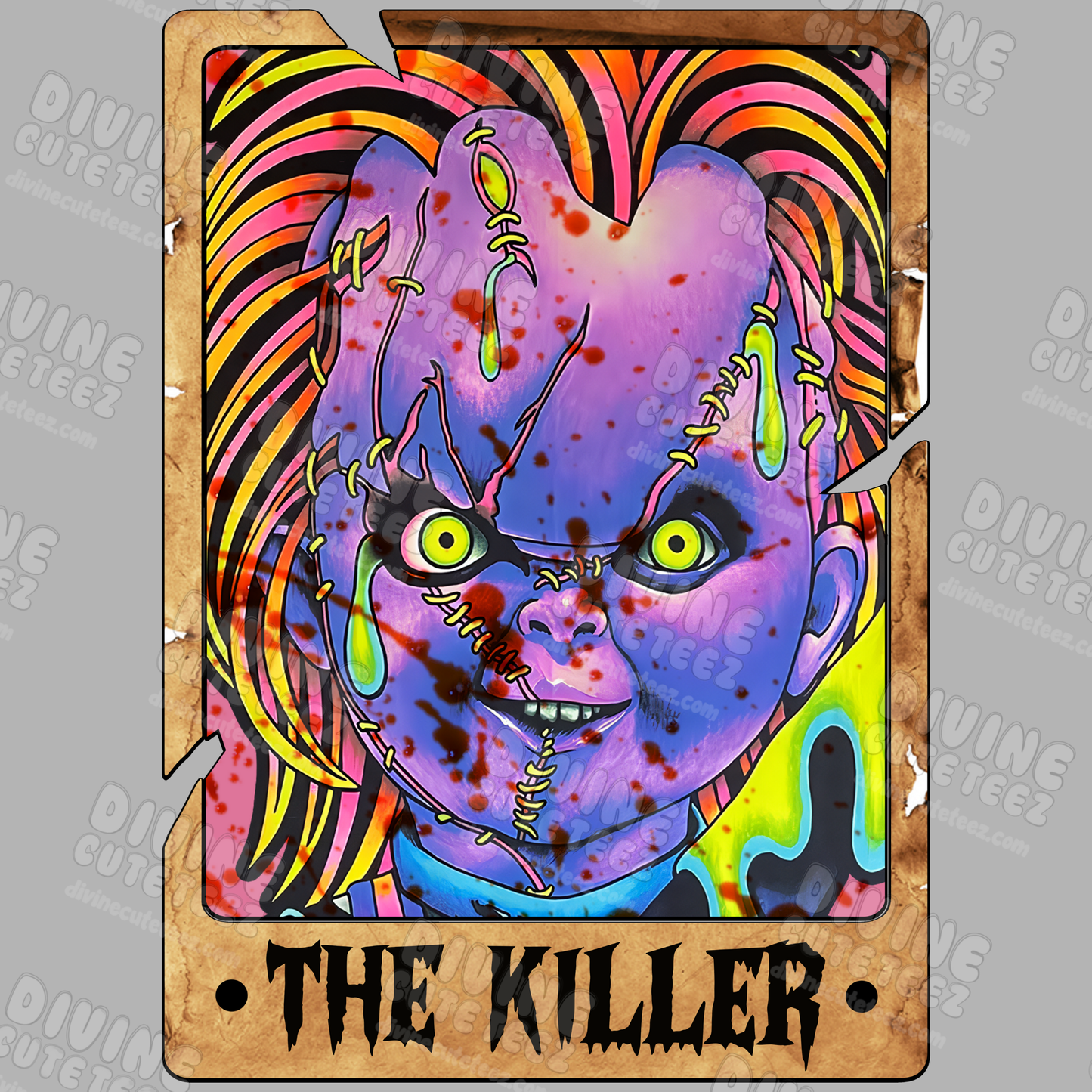 Horror Tarot Cards DTF Transfer