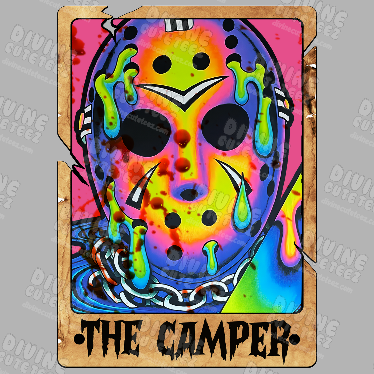 Horror Tarot Cards DTF Transfer
