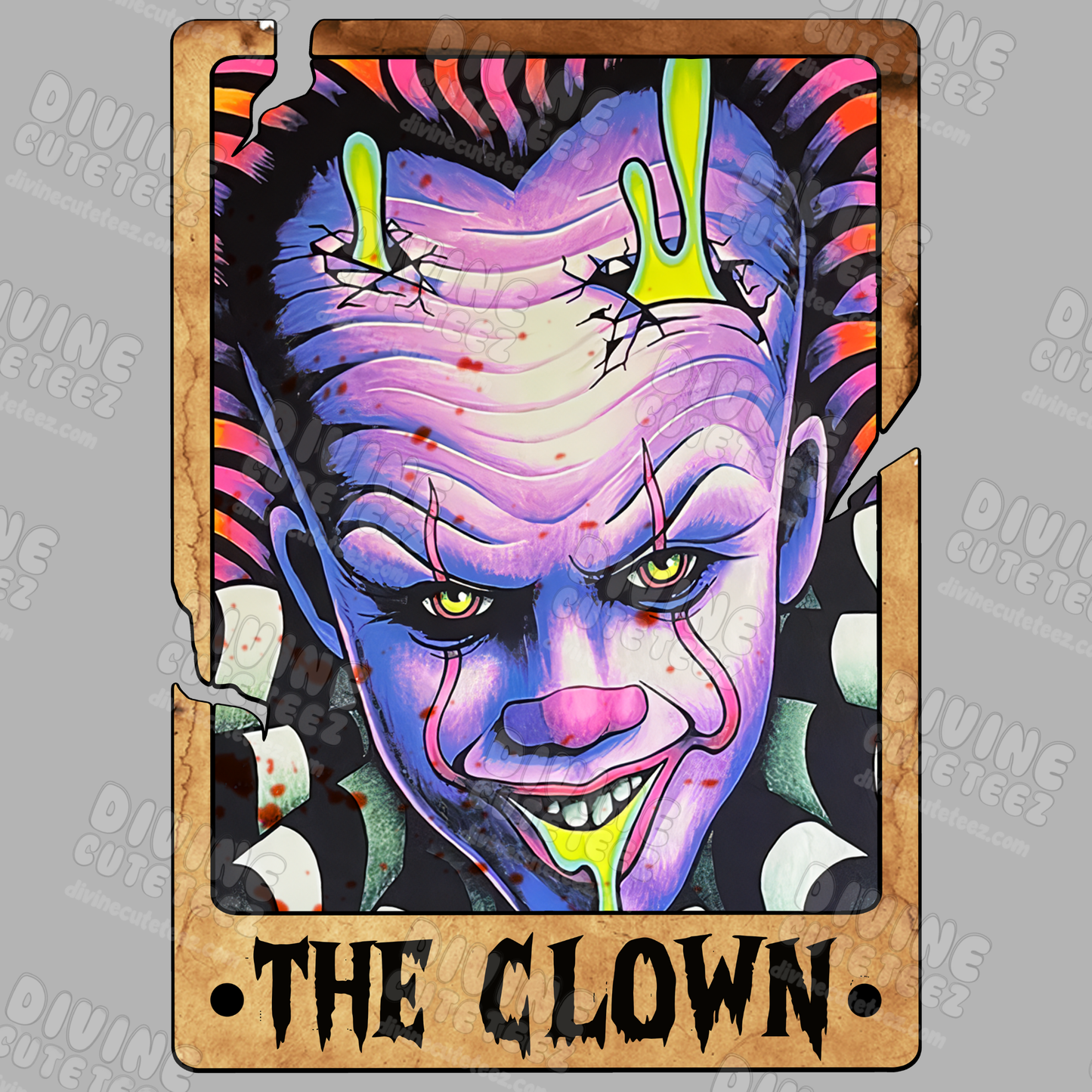 Horror Tarot Cards DTF Transfer