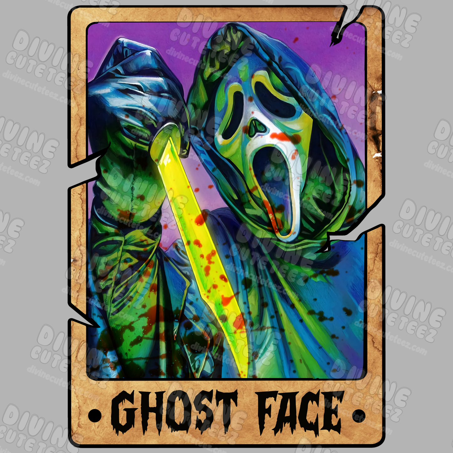 Horror Tarot Cards DTF Transfer