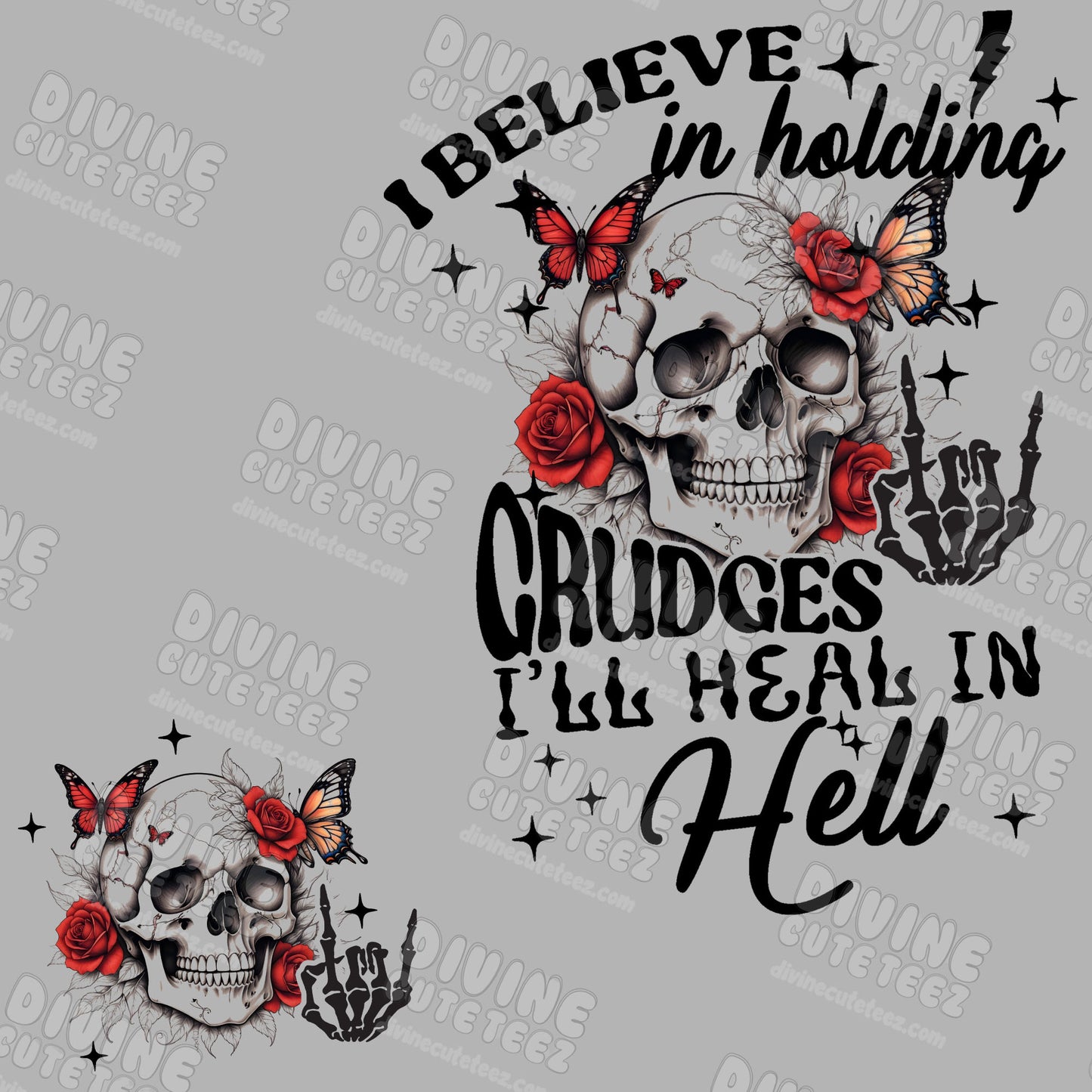 I Believe In Holding Grudges DTF Transfer Set