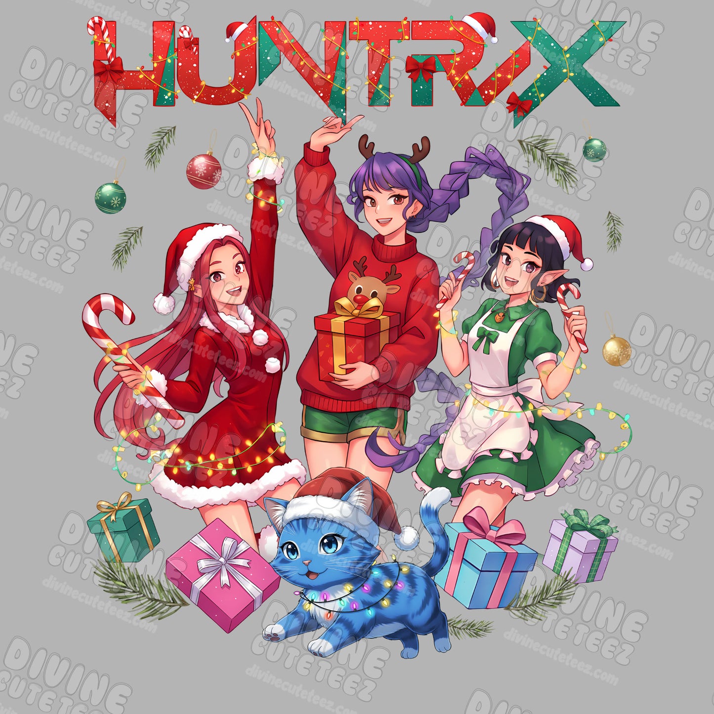 Huntrix Holiday Cheer DTF Transfer