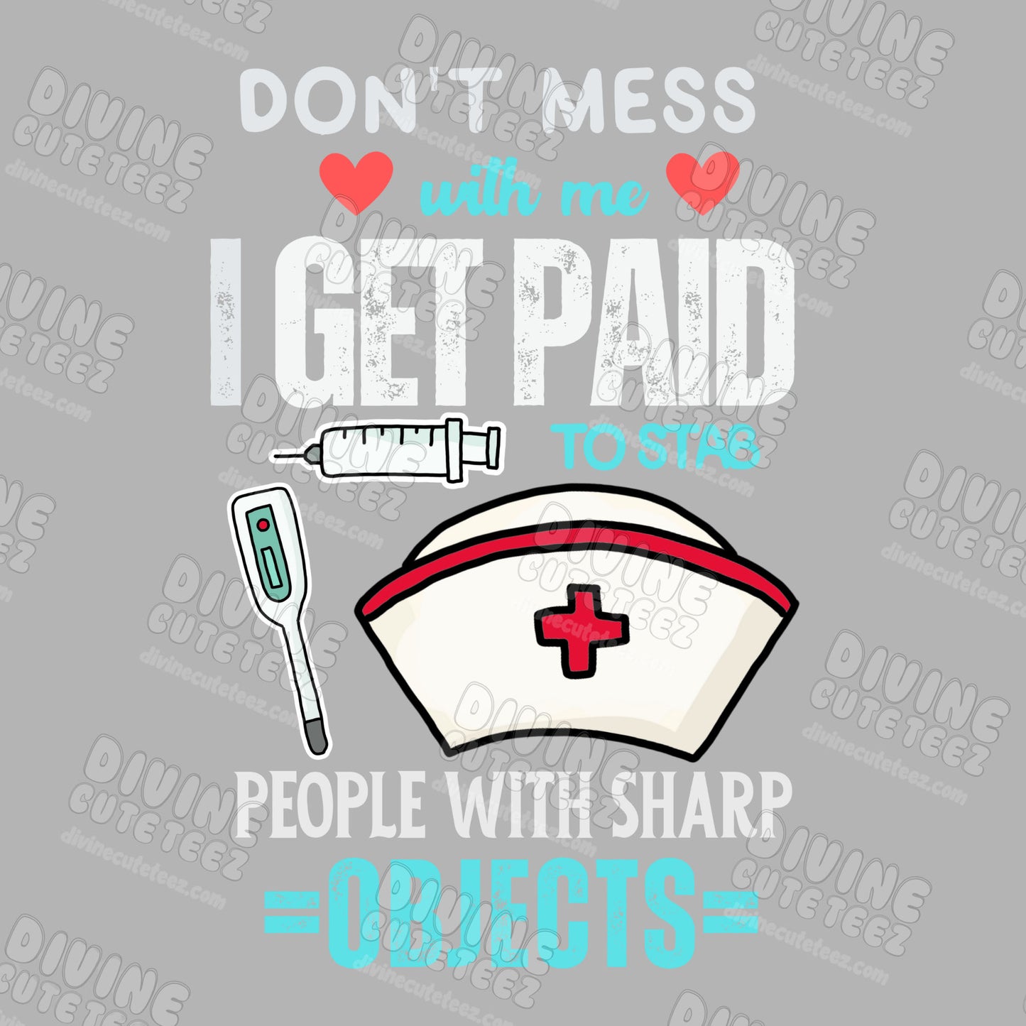 Paid To Stab People DTF Transfer