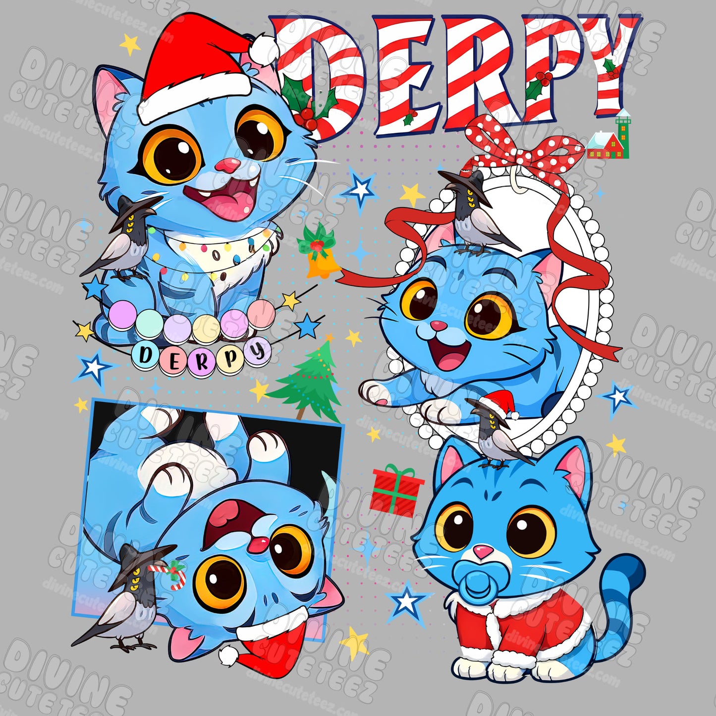 Christmas Derpy DTF Transfer