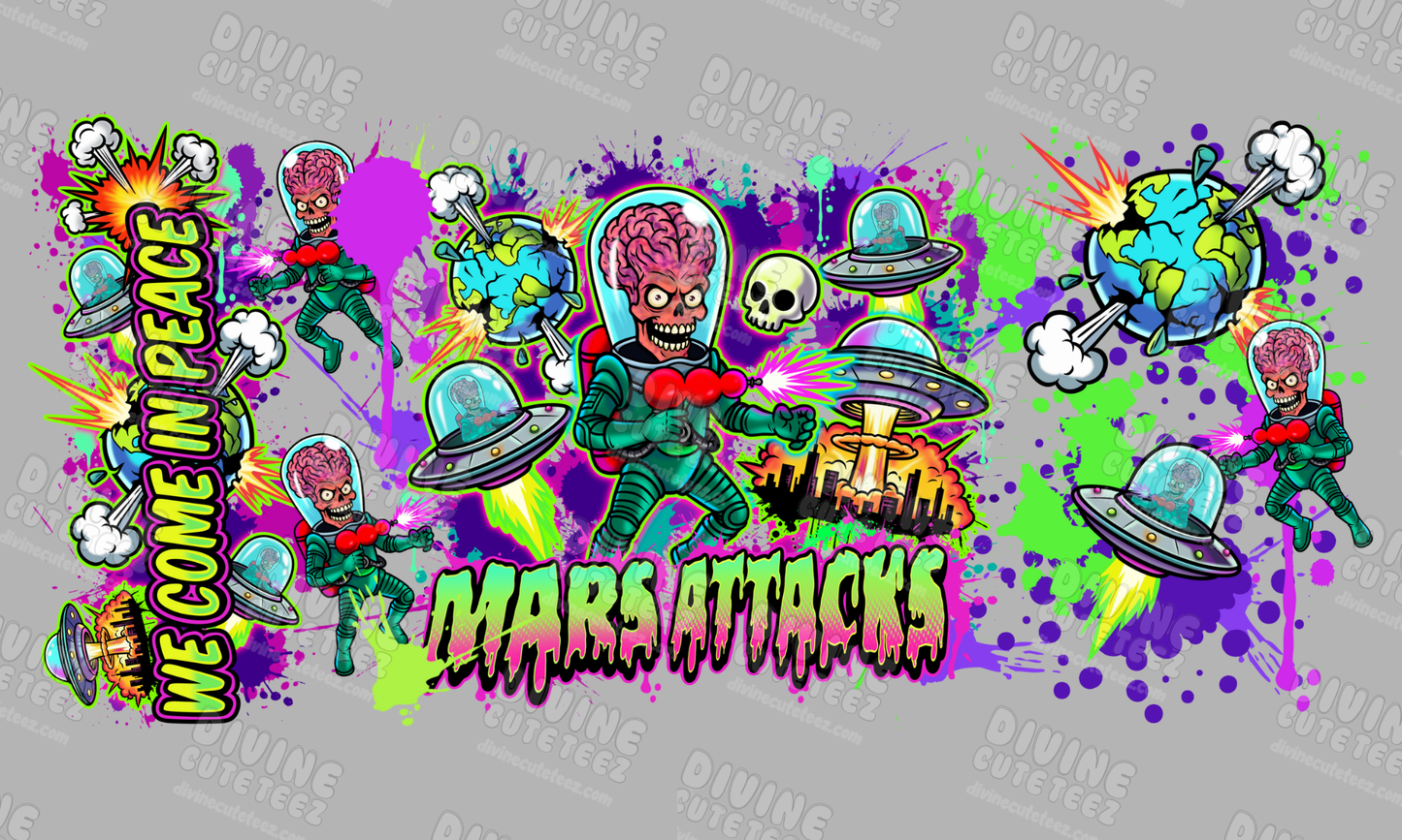Mars Attack 16oz UV-DTF Transfer