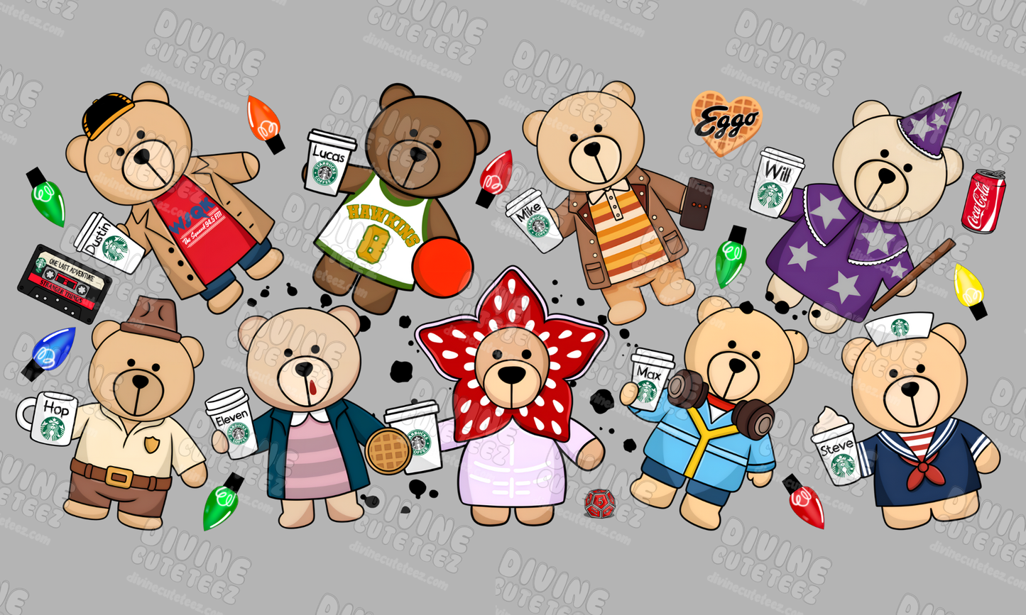 ST Teddy Bears 16oz UV-DTF Transfer