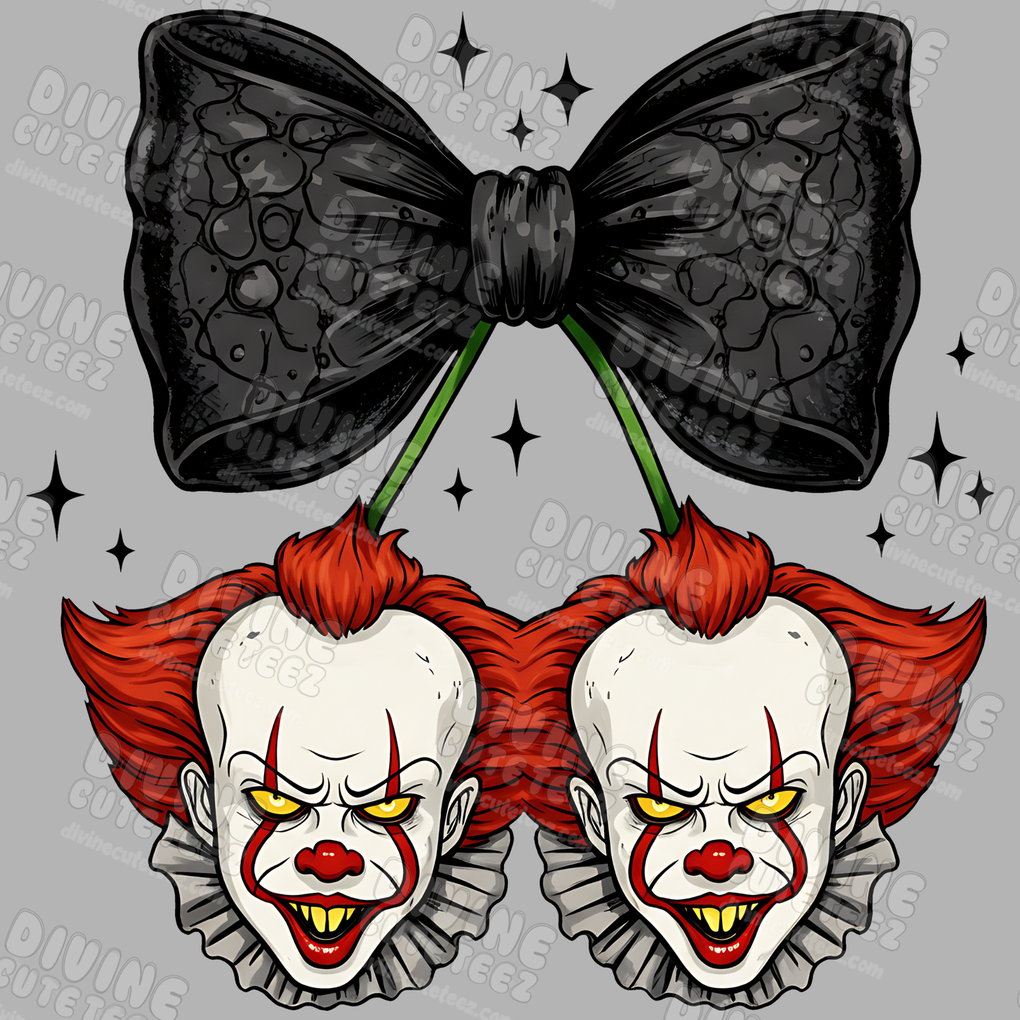 Horror Character Cherries DTF Transfer