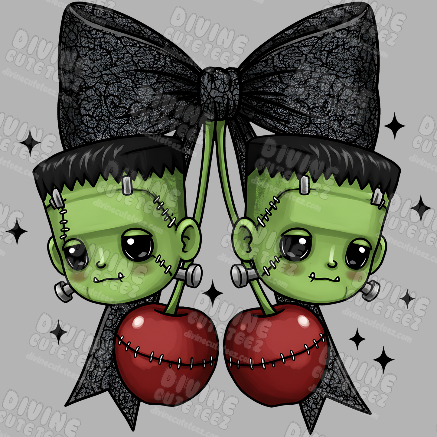Horror Character Cherries DTF Transfer