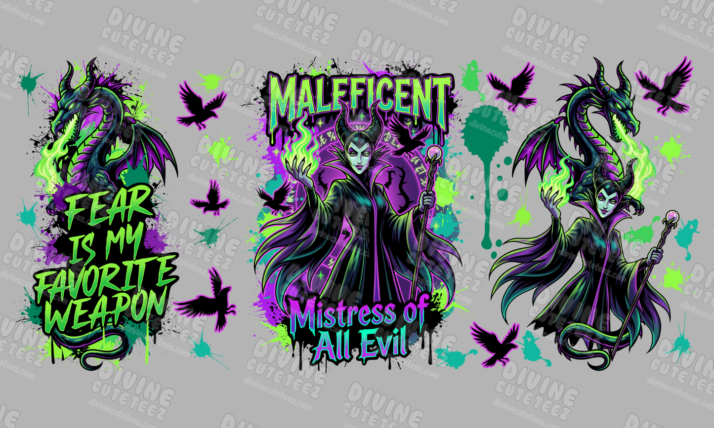 Maleficent 16oz UV-DTF Transfer