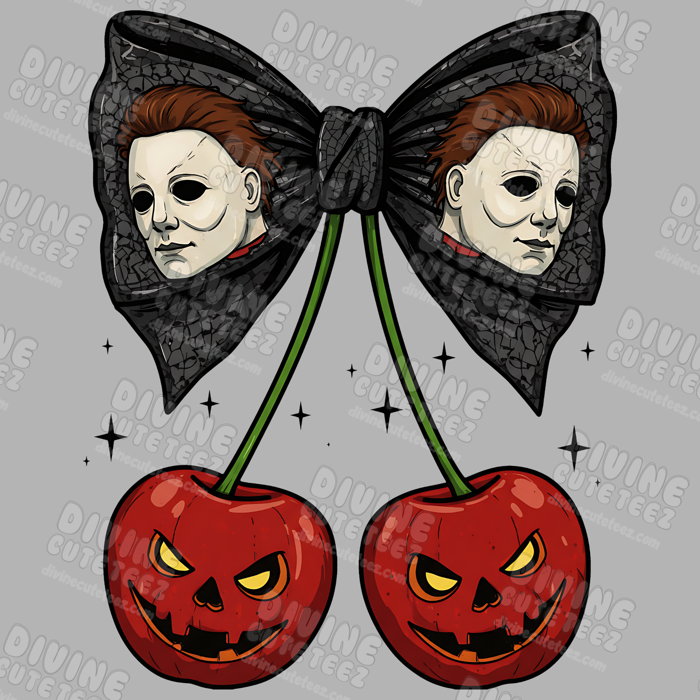 Horror Character Cherries DTF Transfer
