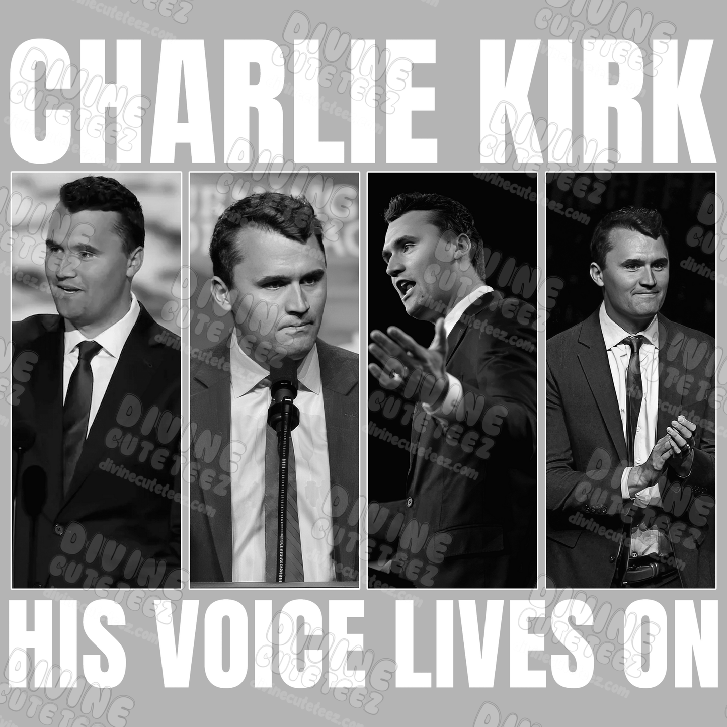 Charlie Kirk His Voice Lives On - 11 Inch