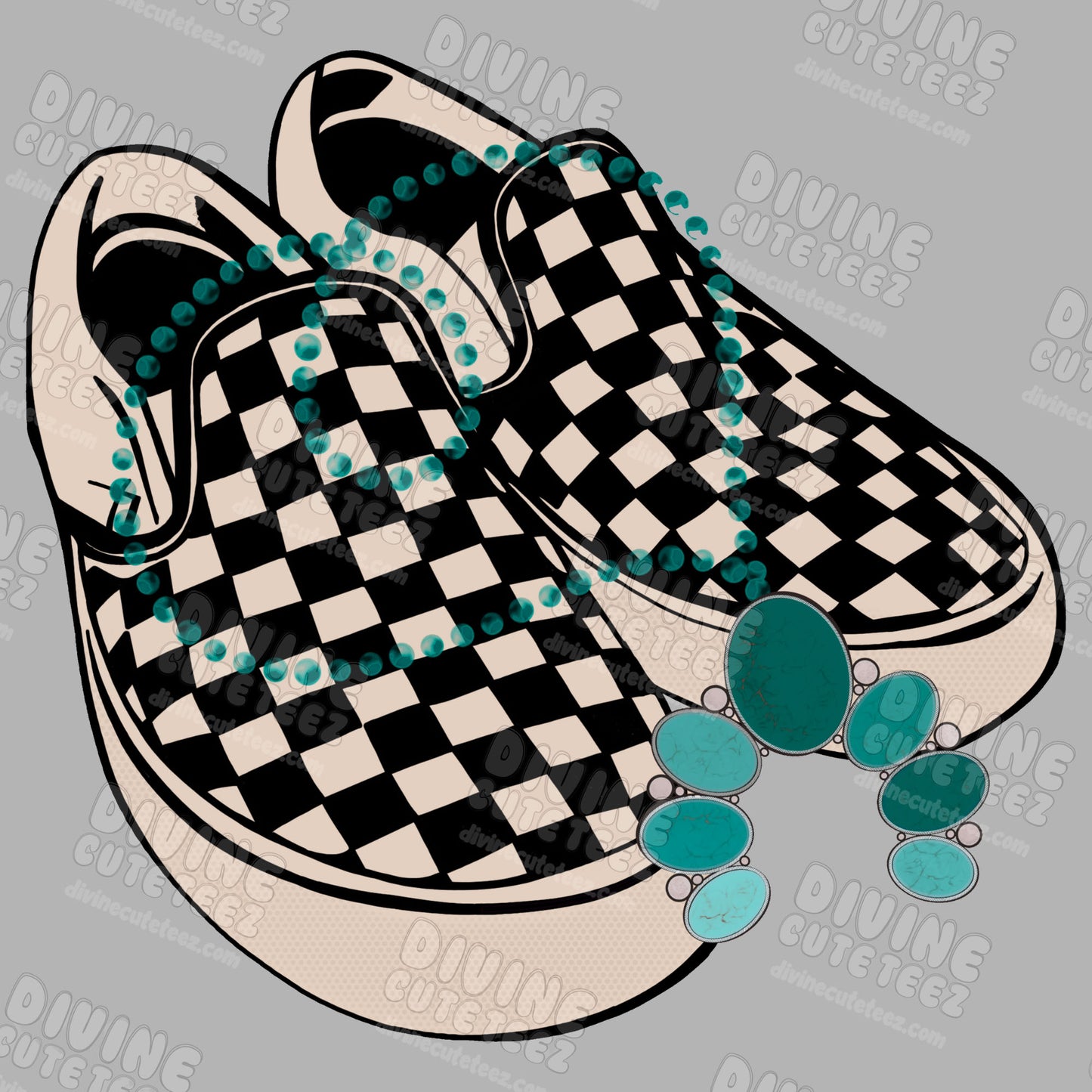 Western Shoes DTF Transfer