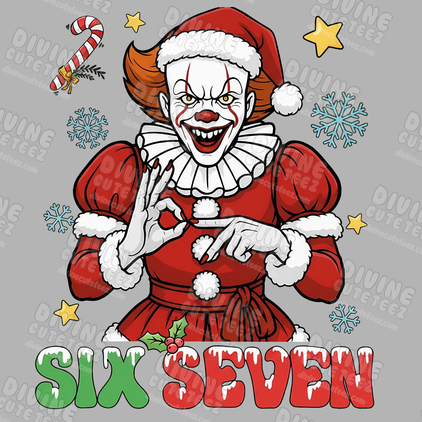 Christmas Six Seven DTF Transfer