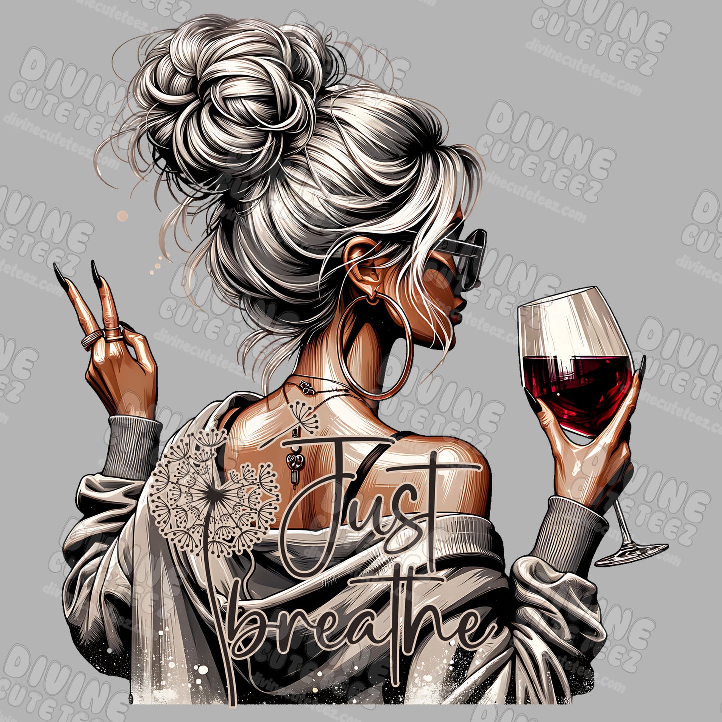 Just Breathe DTF Transfer