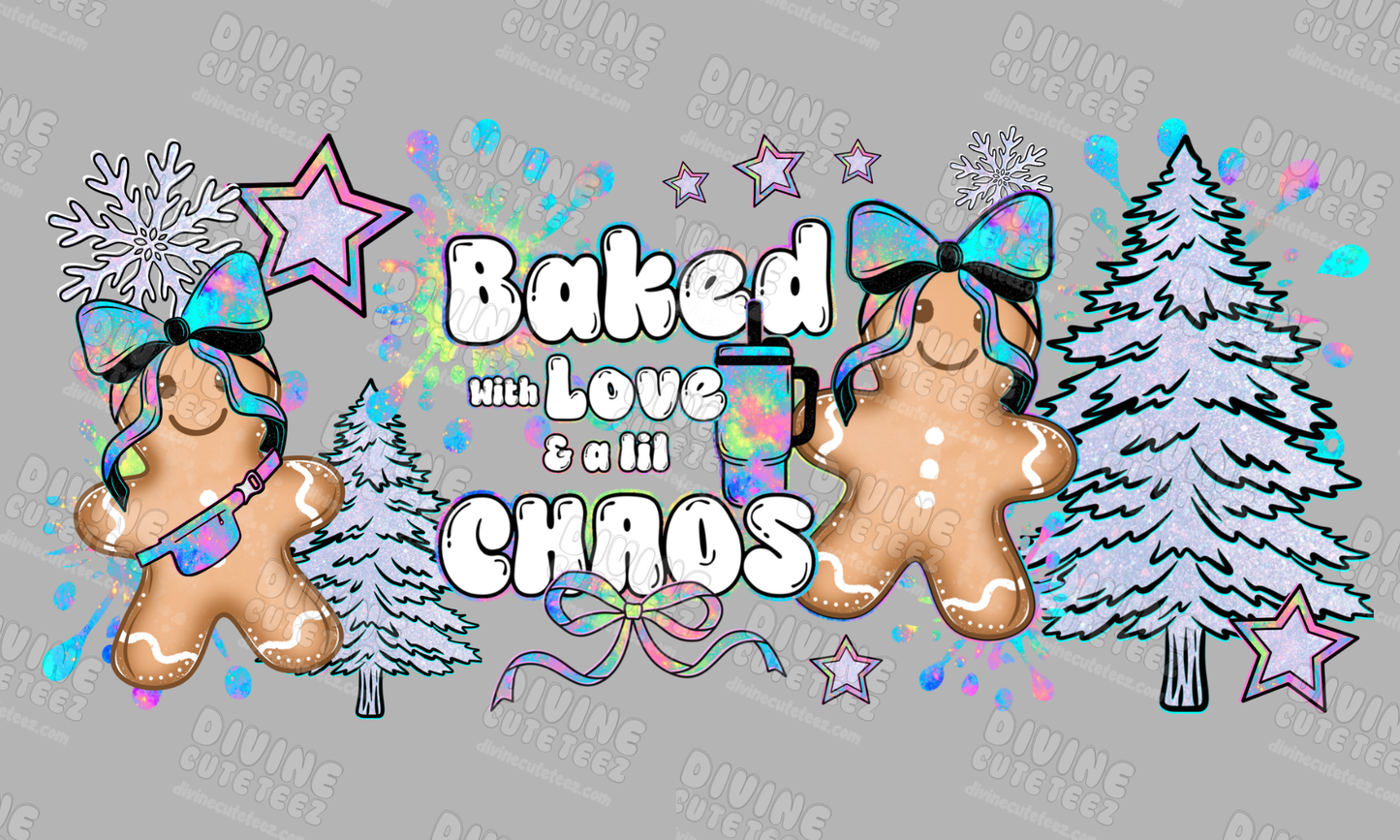 Baked With Love & A Lil Chaos 16oz UV-DTF Transfer