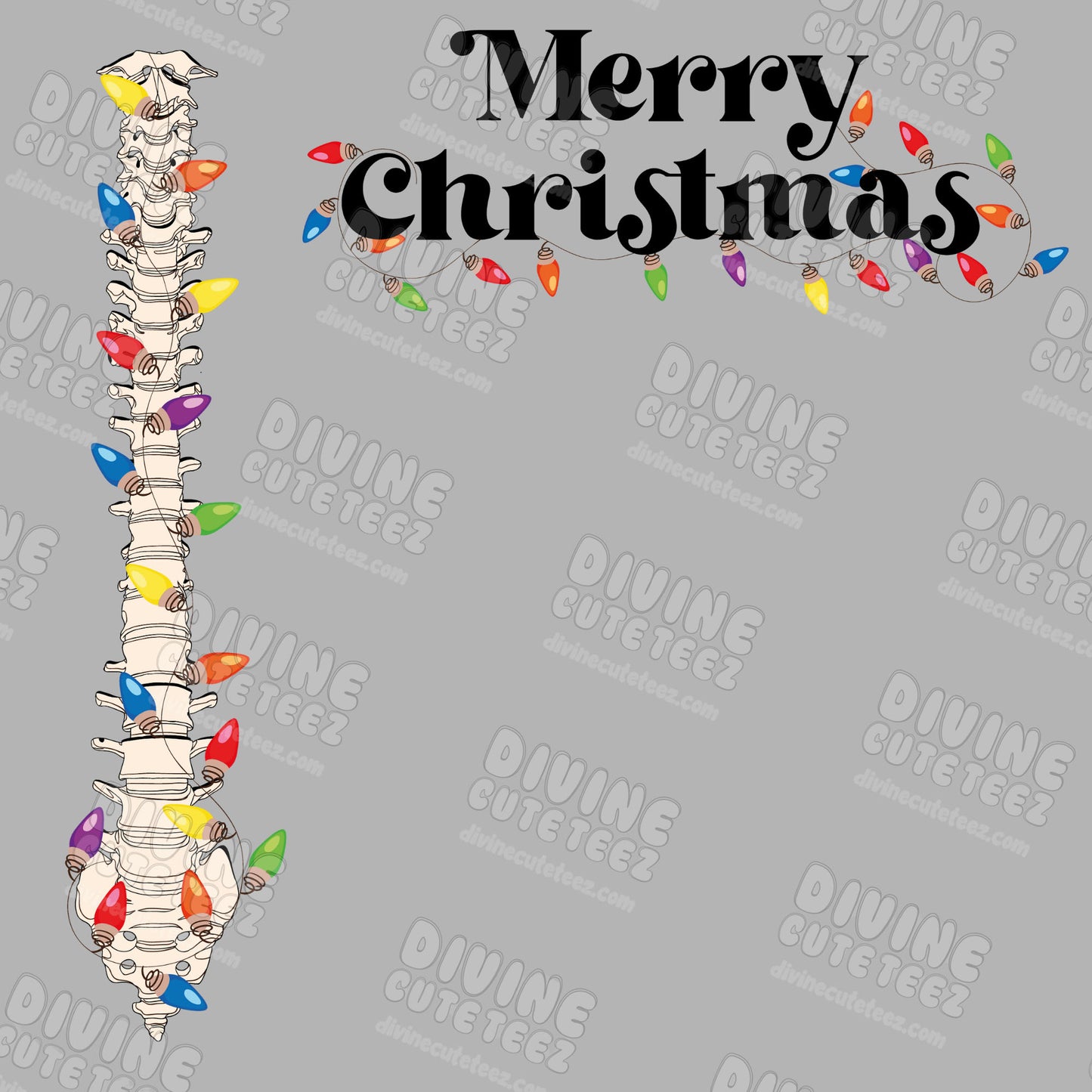 Merry Christmas Spine DTF Full Size Set
