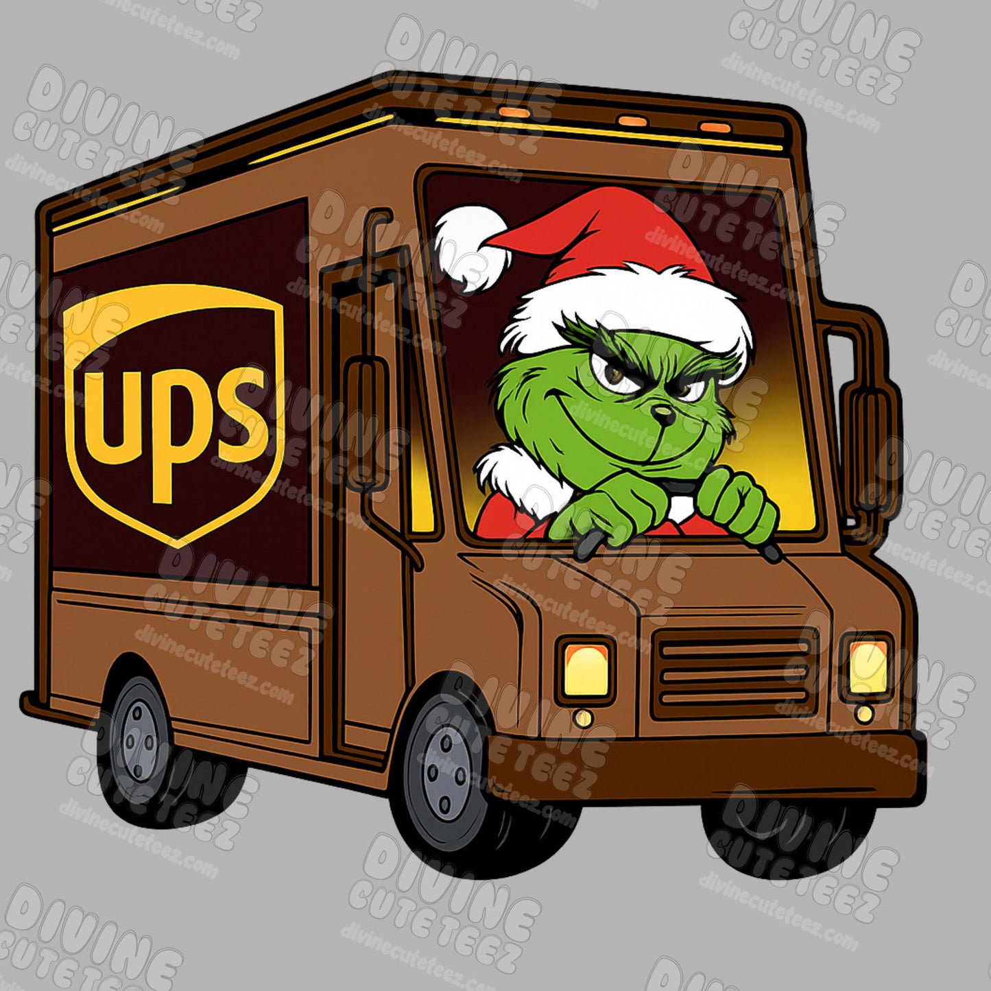 UPS Grinch DTF Transfer