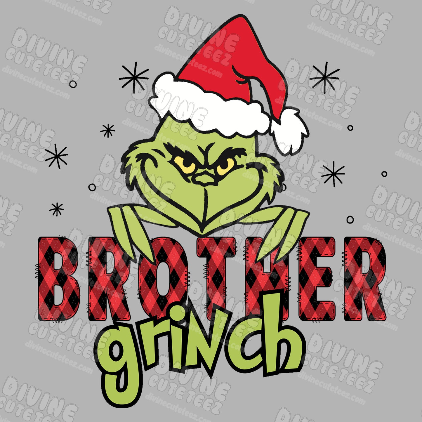 Family Grinch DTF Transfer