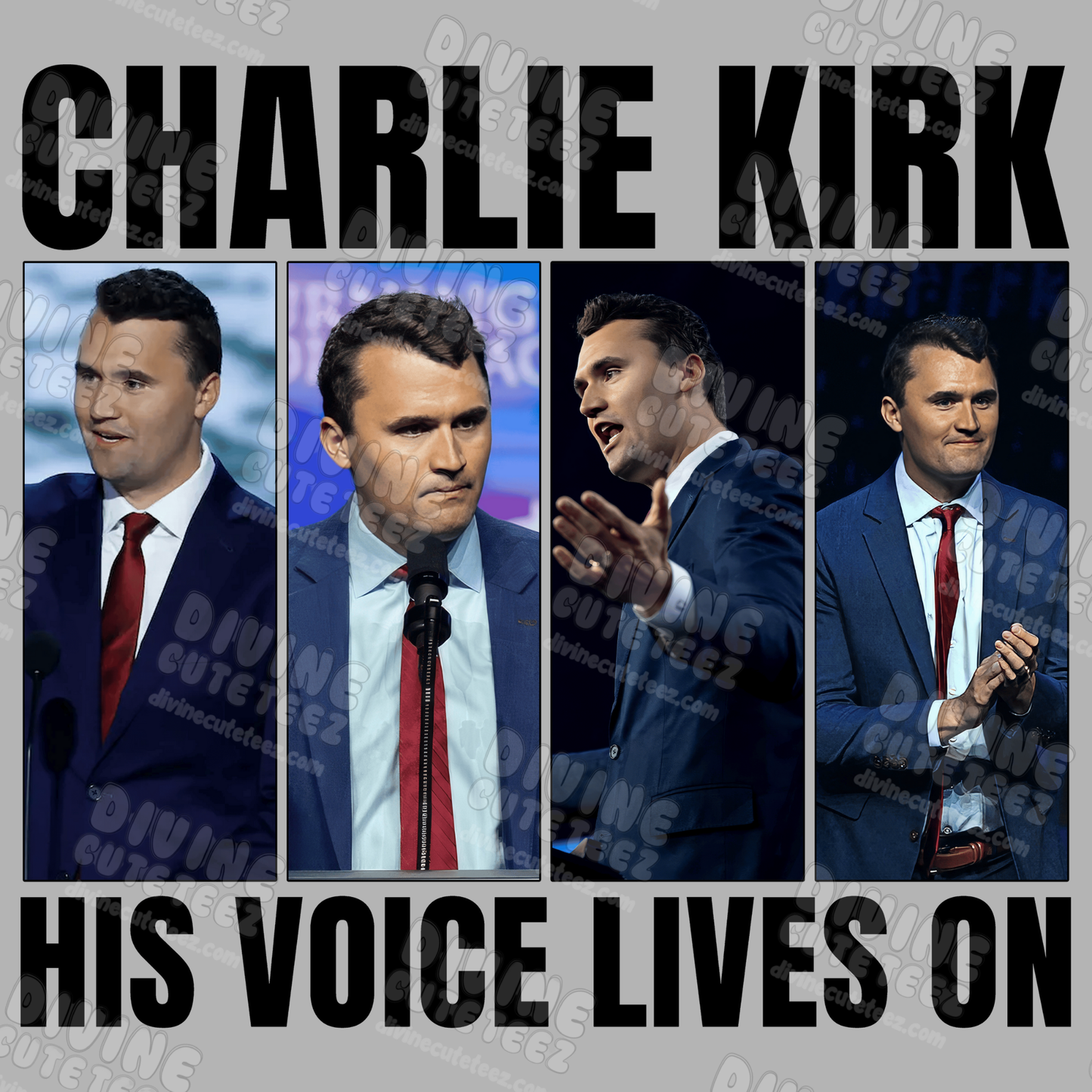 Charlie Kirk His Voice Lives On - 11 Inch