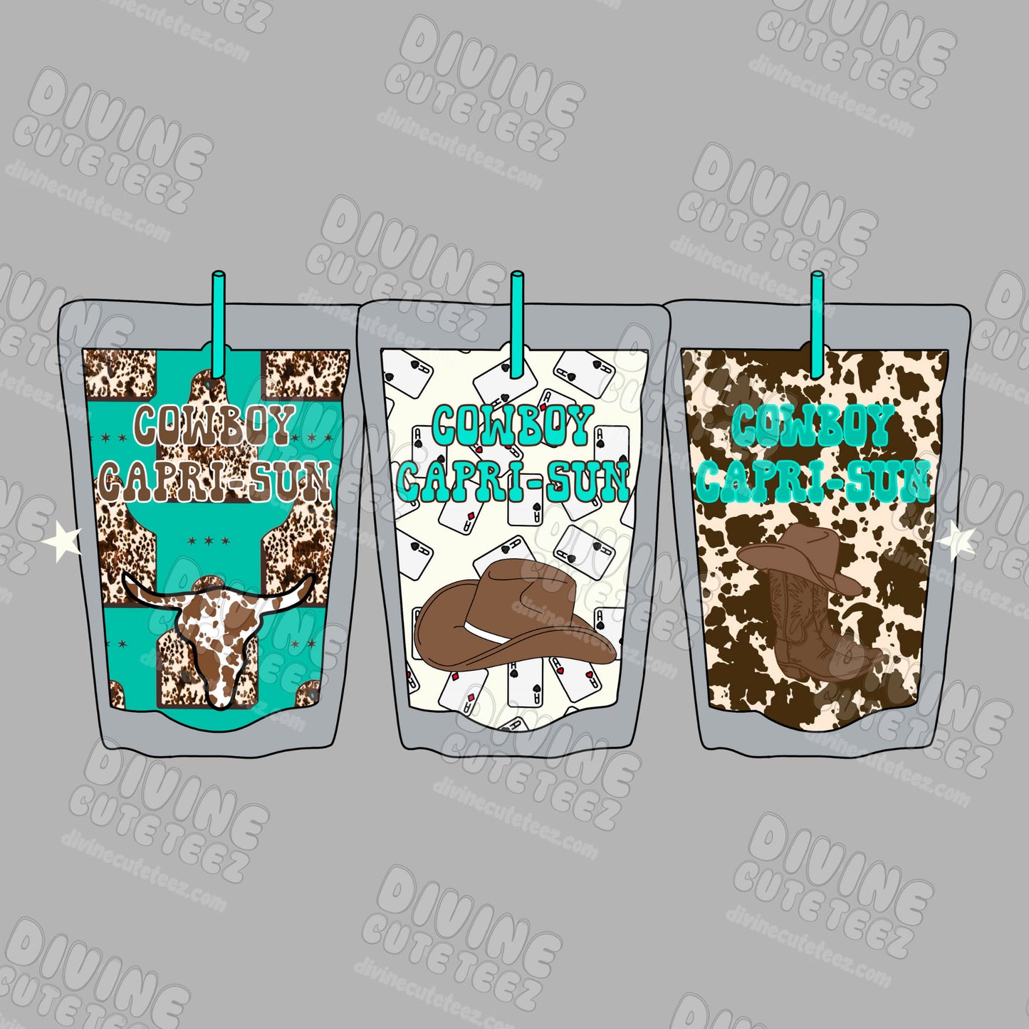 Cowboy Capri-Sun DTF Transfer