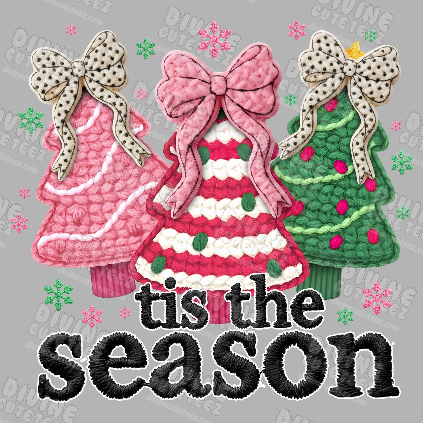 Yarn Tis the Season DTF Transfer