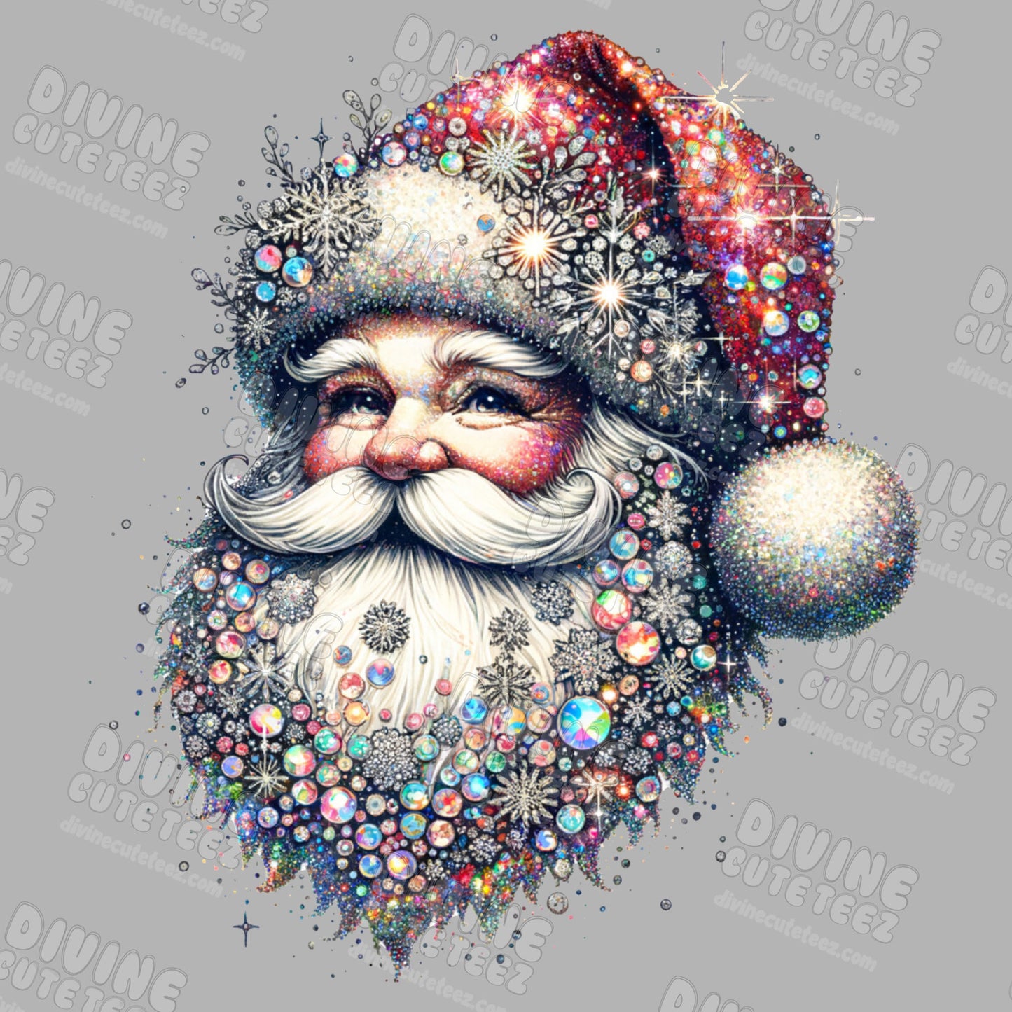 Santa Bling DTF Transfer