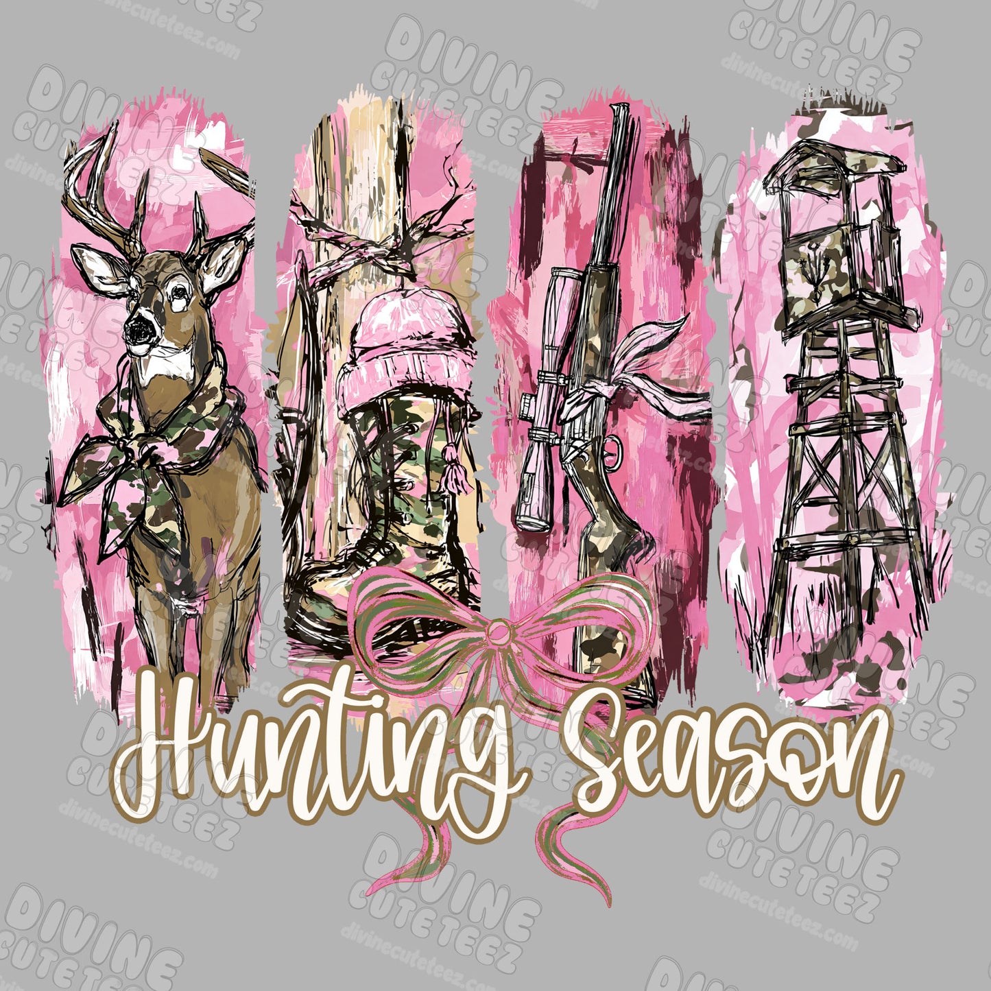 Pink Hunting Season DTF Transfer