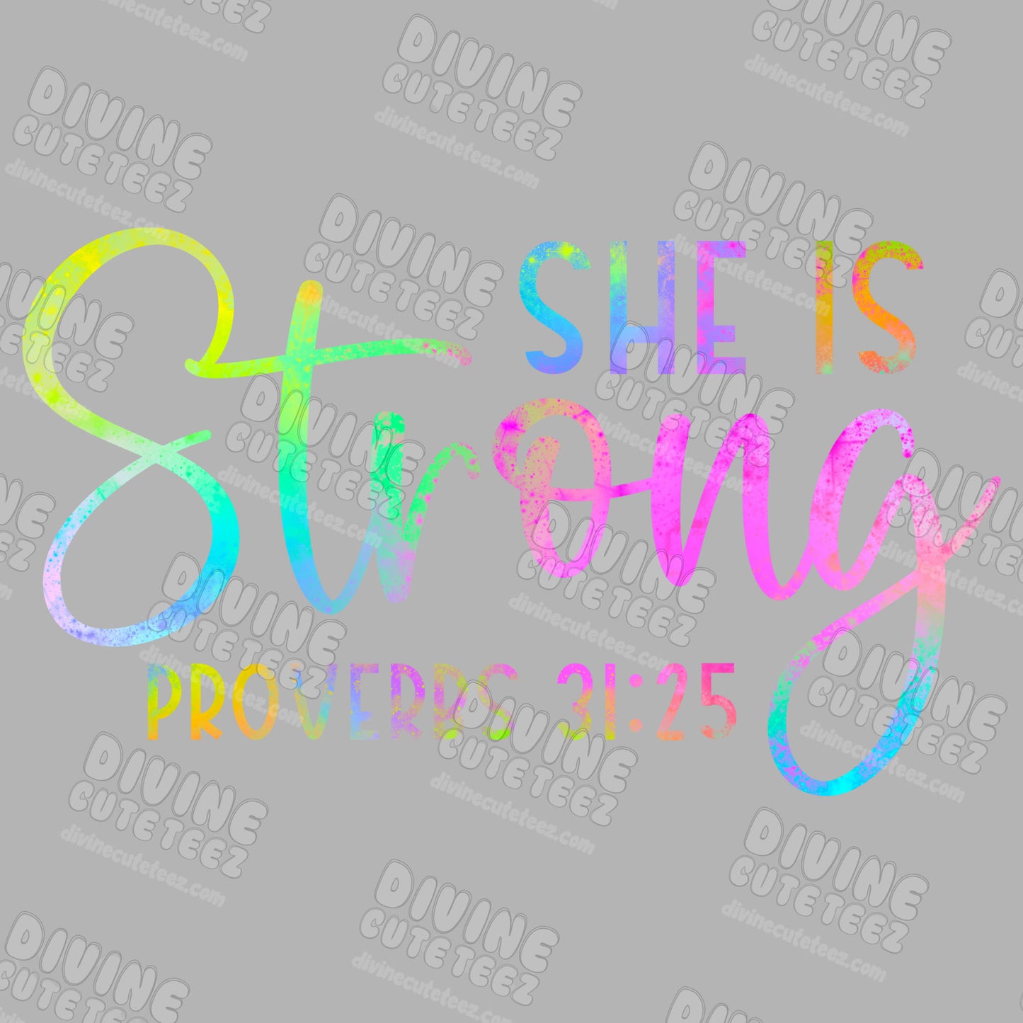 She Is Strong DTF Transfer