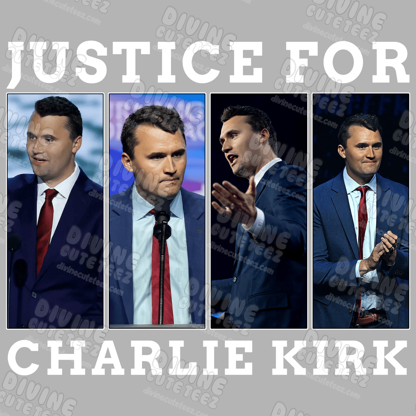 Justice For Charlie Kirk DTF Transfer