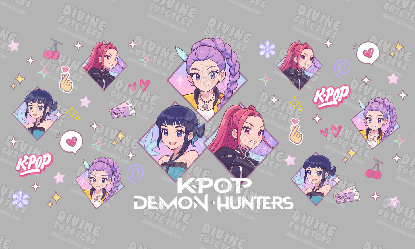 Kpop Demon Hunters 16oz UV-DTF Transfer