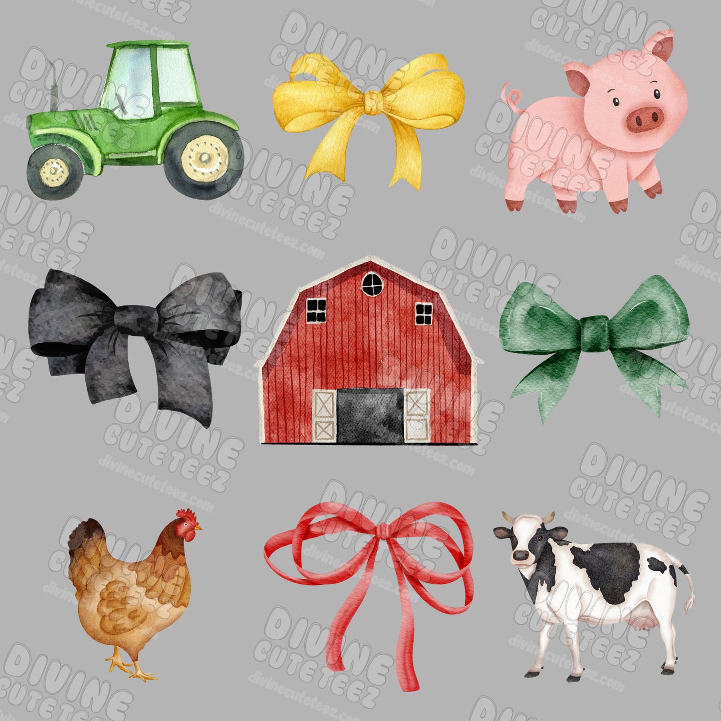 Farm Coquette Collage DTF Transfer