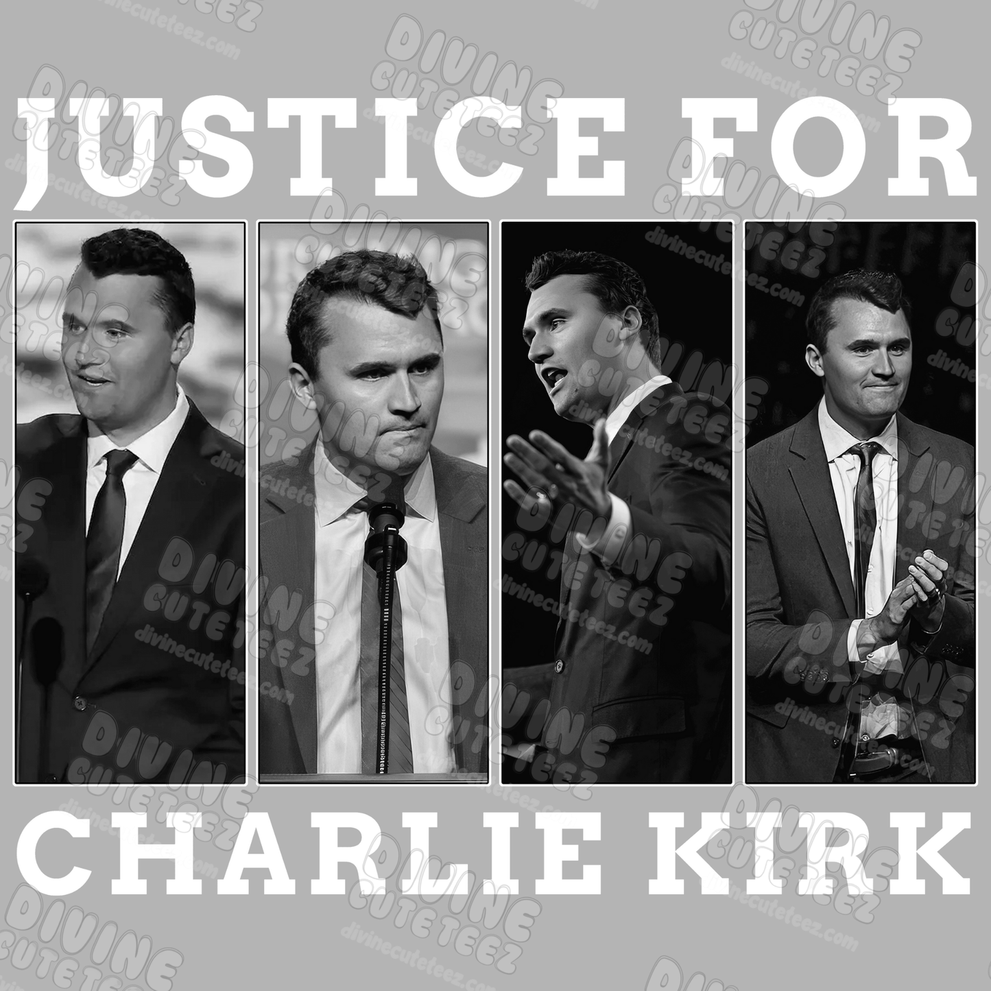 Justice For Charlie Kirk DTF Transfer