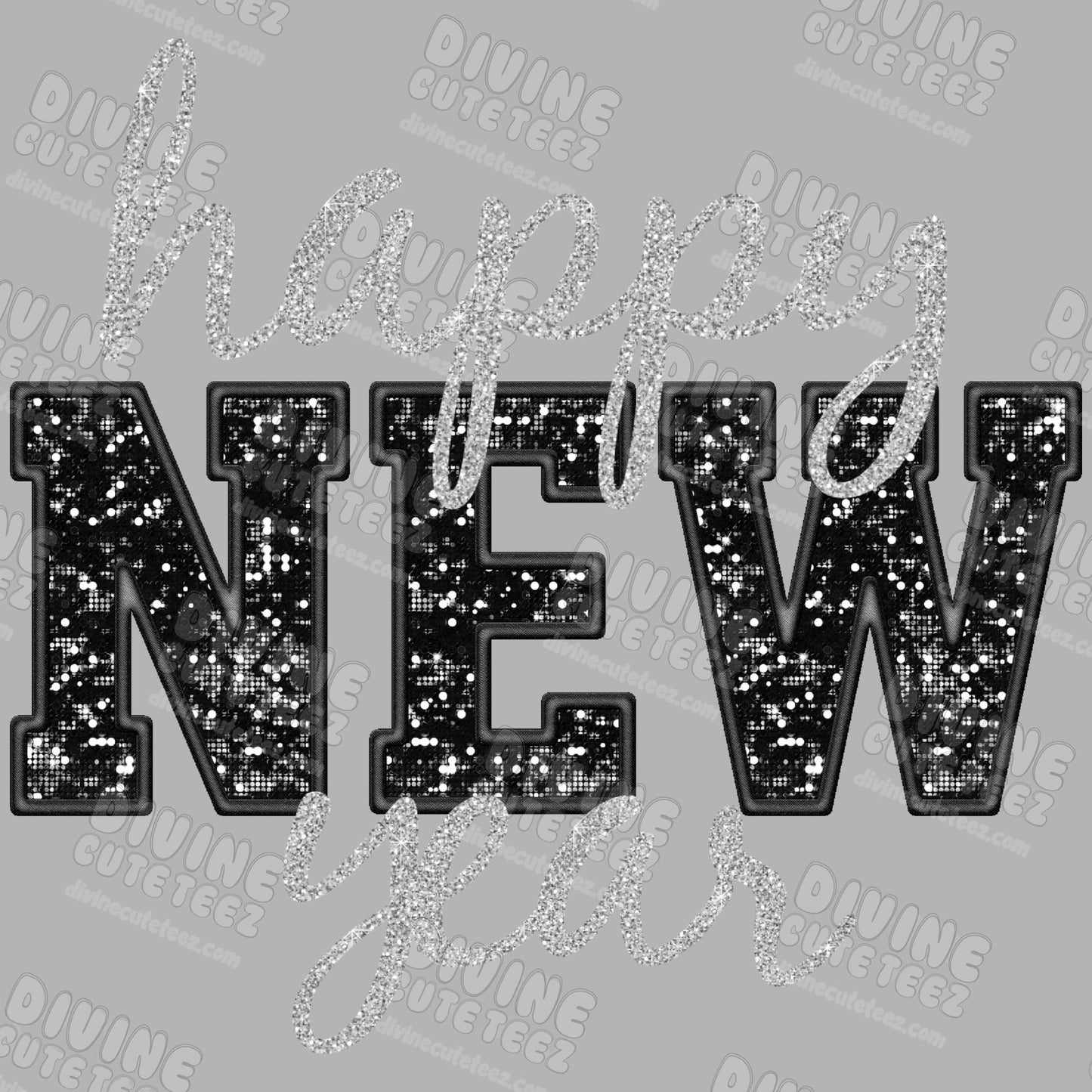 Happy New Year DTF Transfer