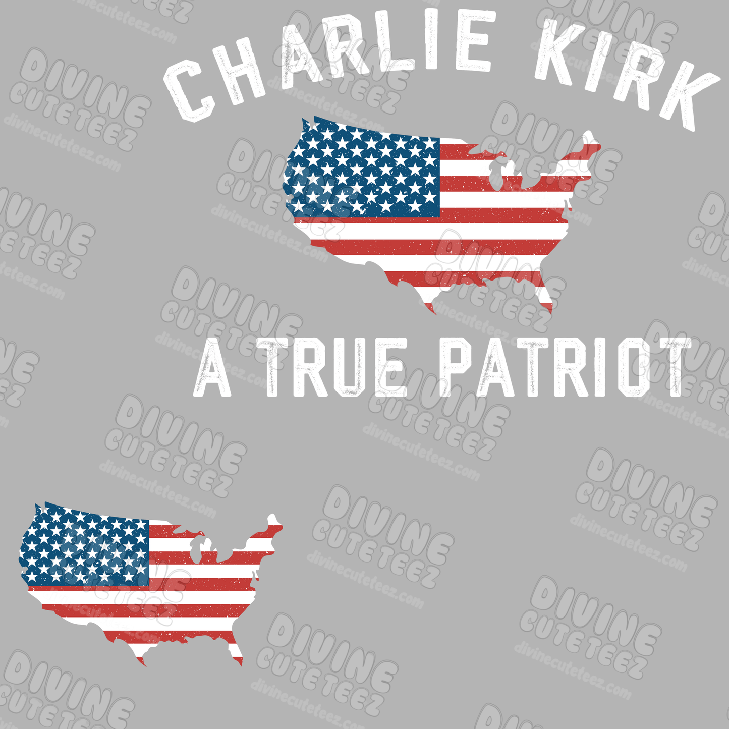 Charlie Kirk A True Patriot DTF Transfer Set