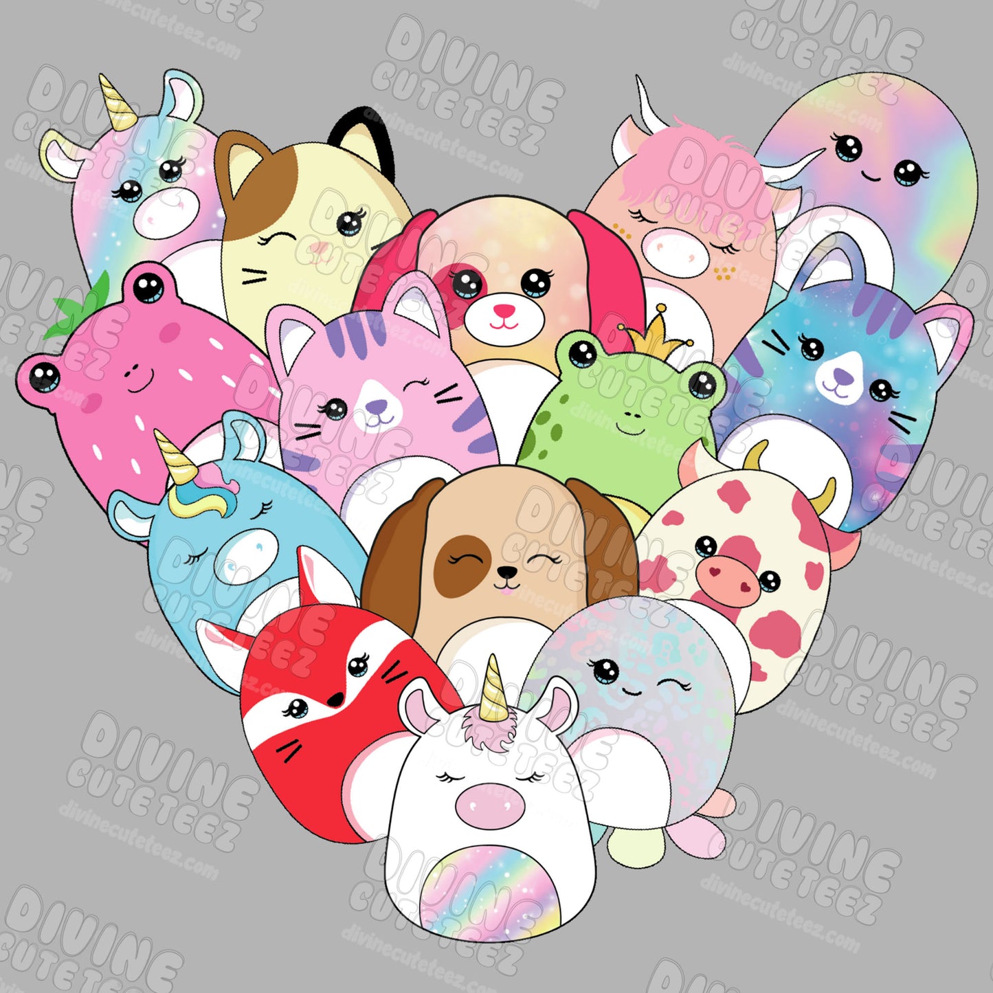 Stuffed Animal Heart DTF Transfer