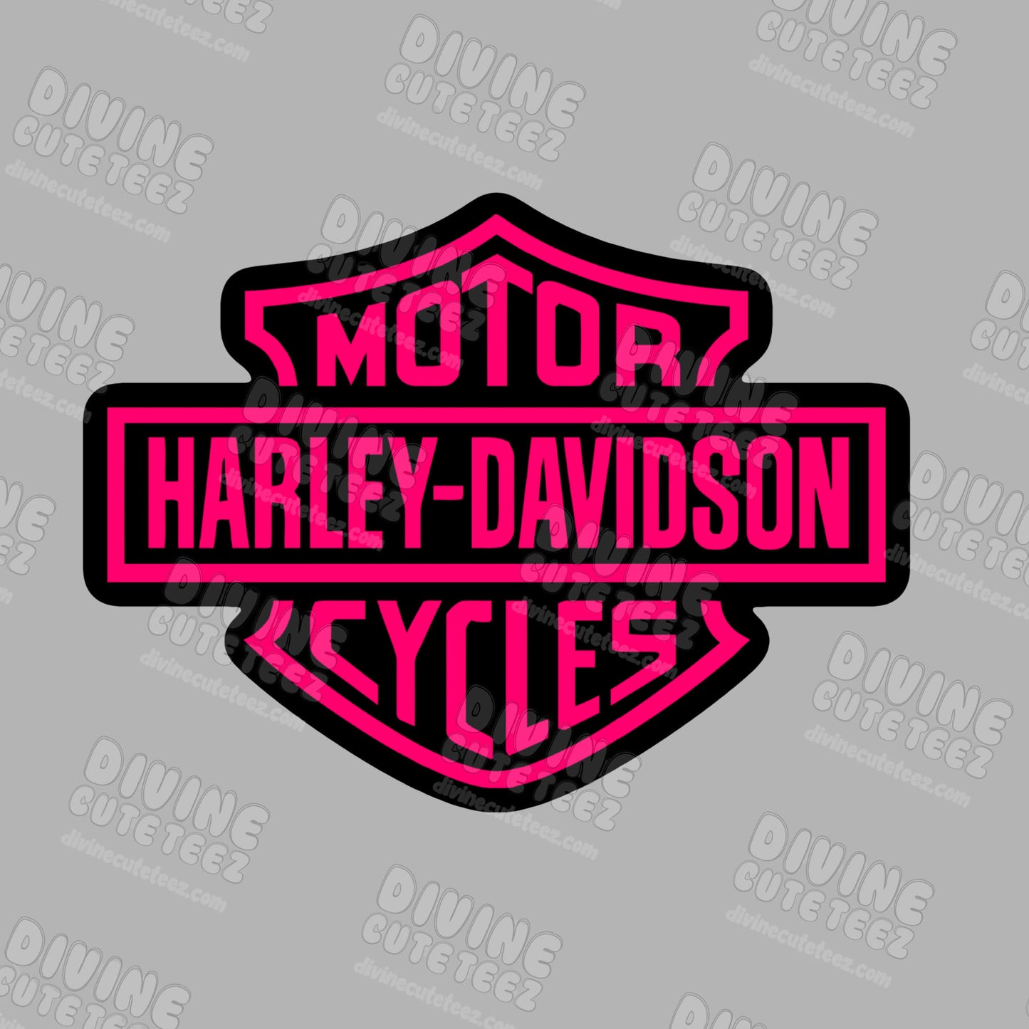 Pink HD Logo DTF Transfer