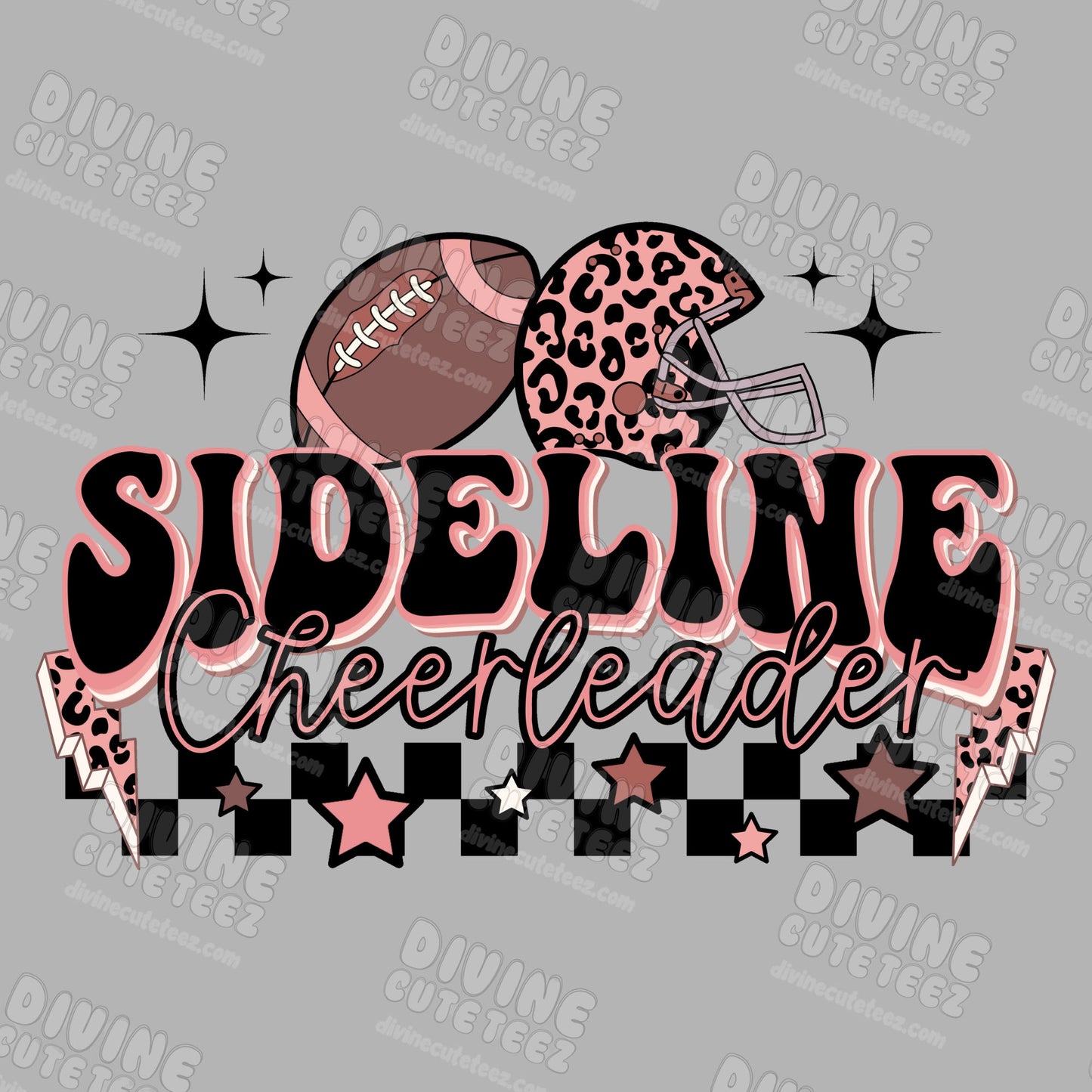 Sideline Cheerleader DTF Transfer