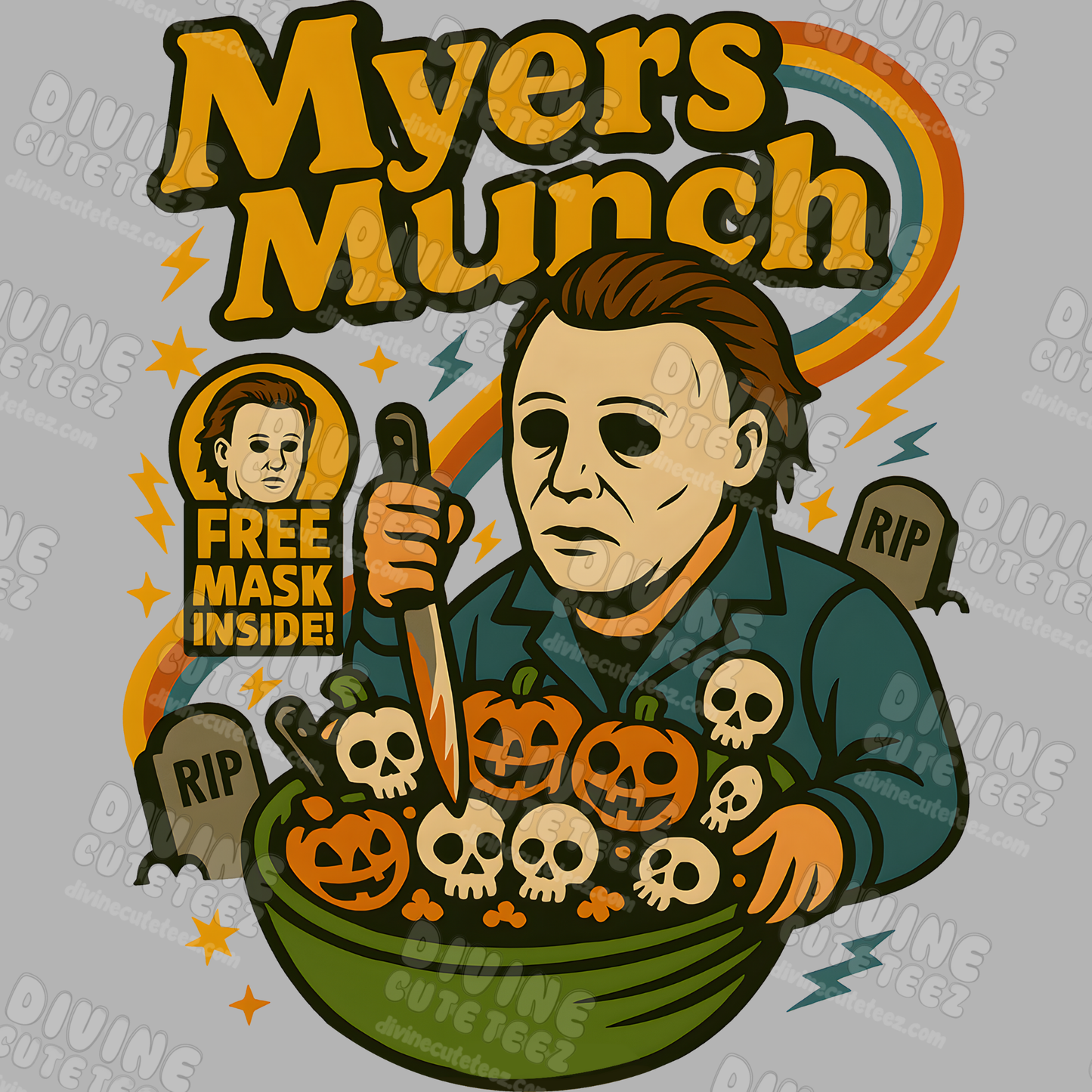 Cereal Horror Characters DTF Transfer